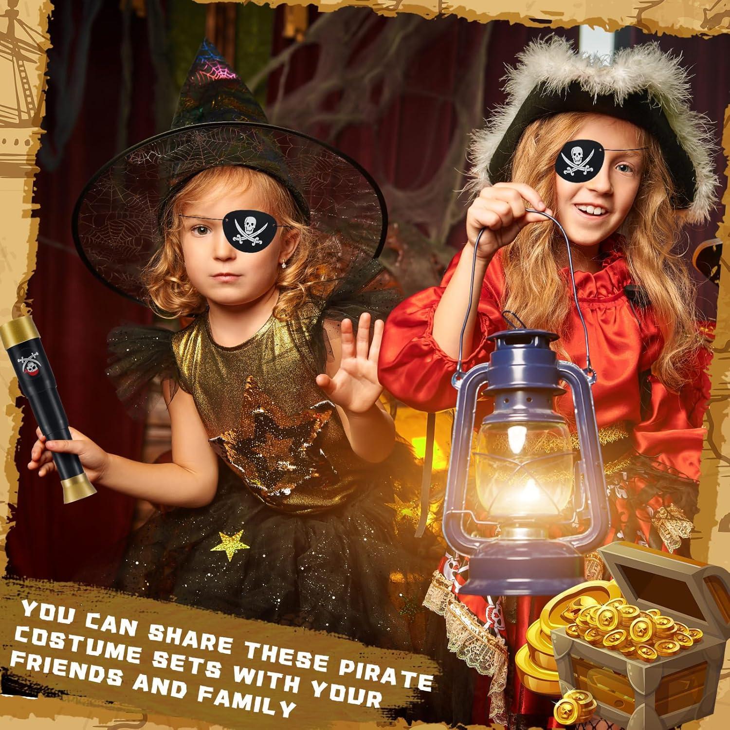 Set de Accesorios de Pirata Libima - 24 Parches y Telescopios