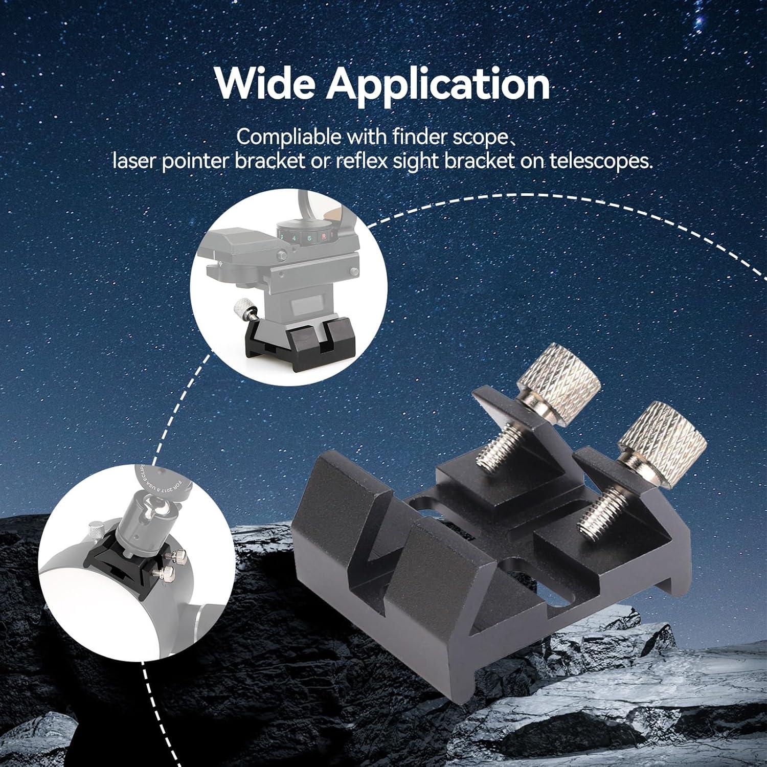 Base Dovetail Universal SVBONY para Telescopios de Encuentro