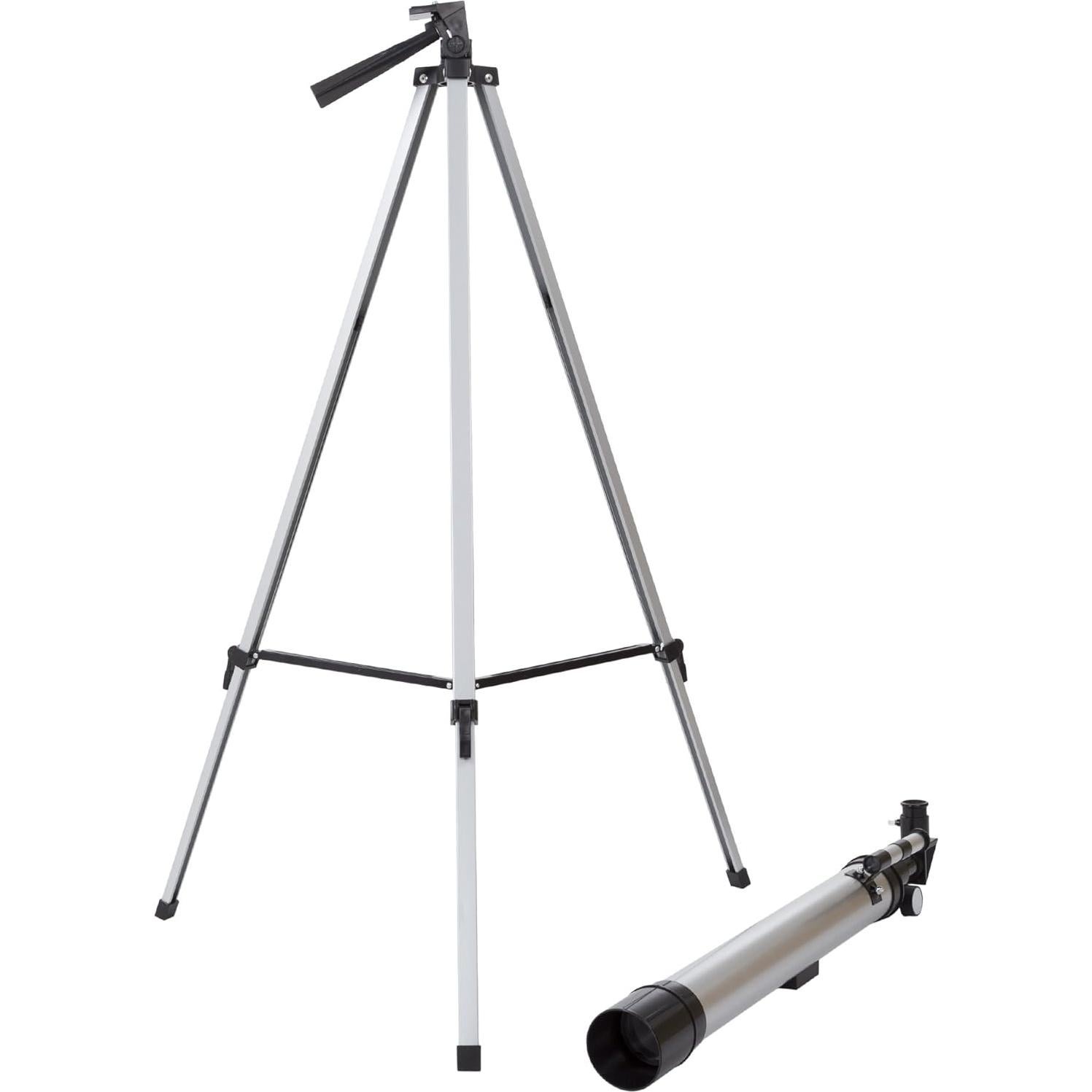 Telescopio Refractor 60mm Hey! Play! con Trípode para Astronomía