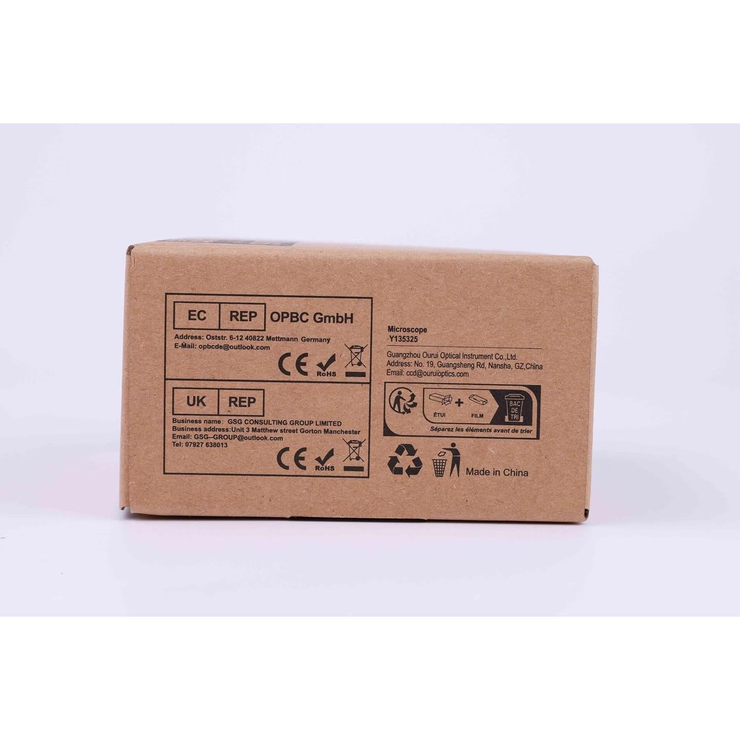 Microscopio de bolsillo BEBANG 135x con luz LED y 5 portaobjetos