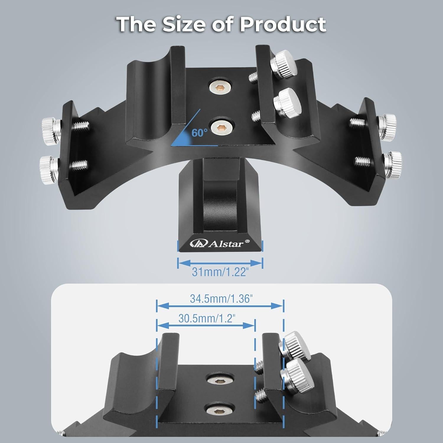 Soporte de Alcance Tri Finder Alstar - Montura de Aluminio para 3 Dispositivos
