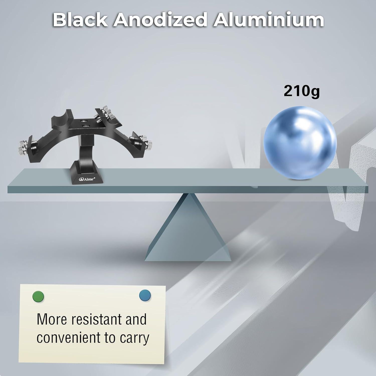 Soporte de Alcance Tri Finder Alstar - Montura de Aluminio para 3 Dispositivos