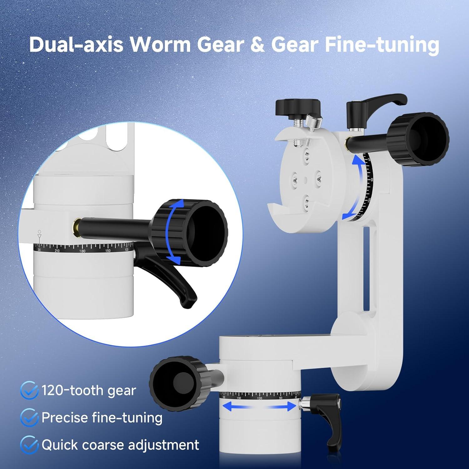 Soporte Altazimut Mini SVBONY SV225, 5kg, Ligero y Ajustable