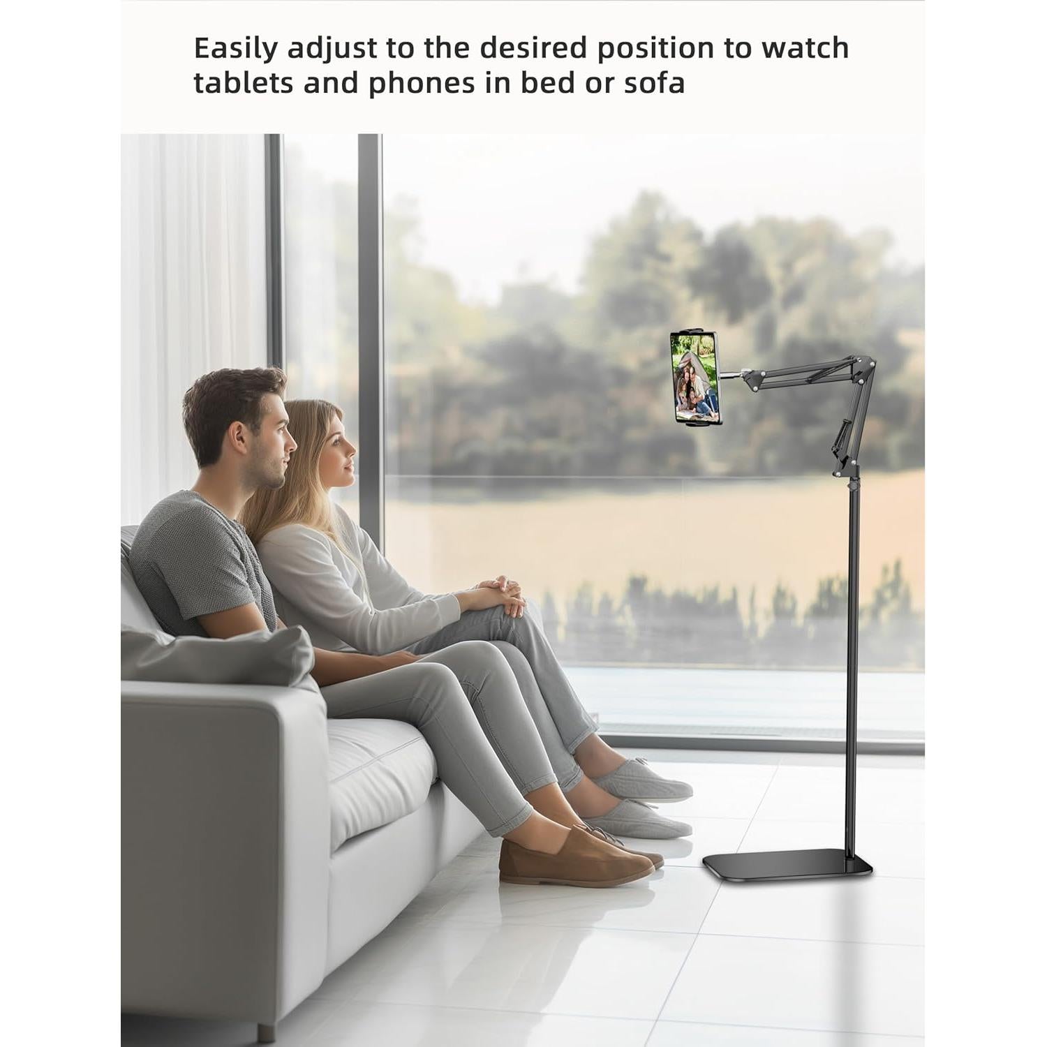 Soporte de Piso para Tableta VOLTIFYMAX Ajustable 75-140 cm