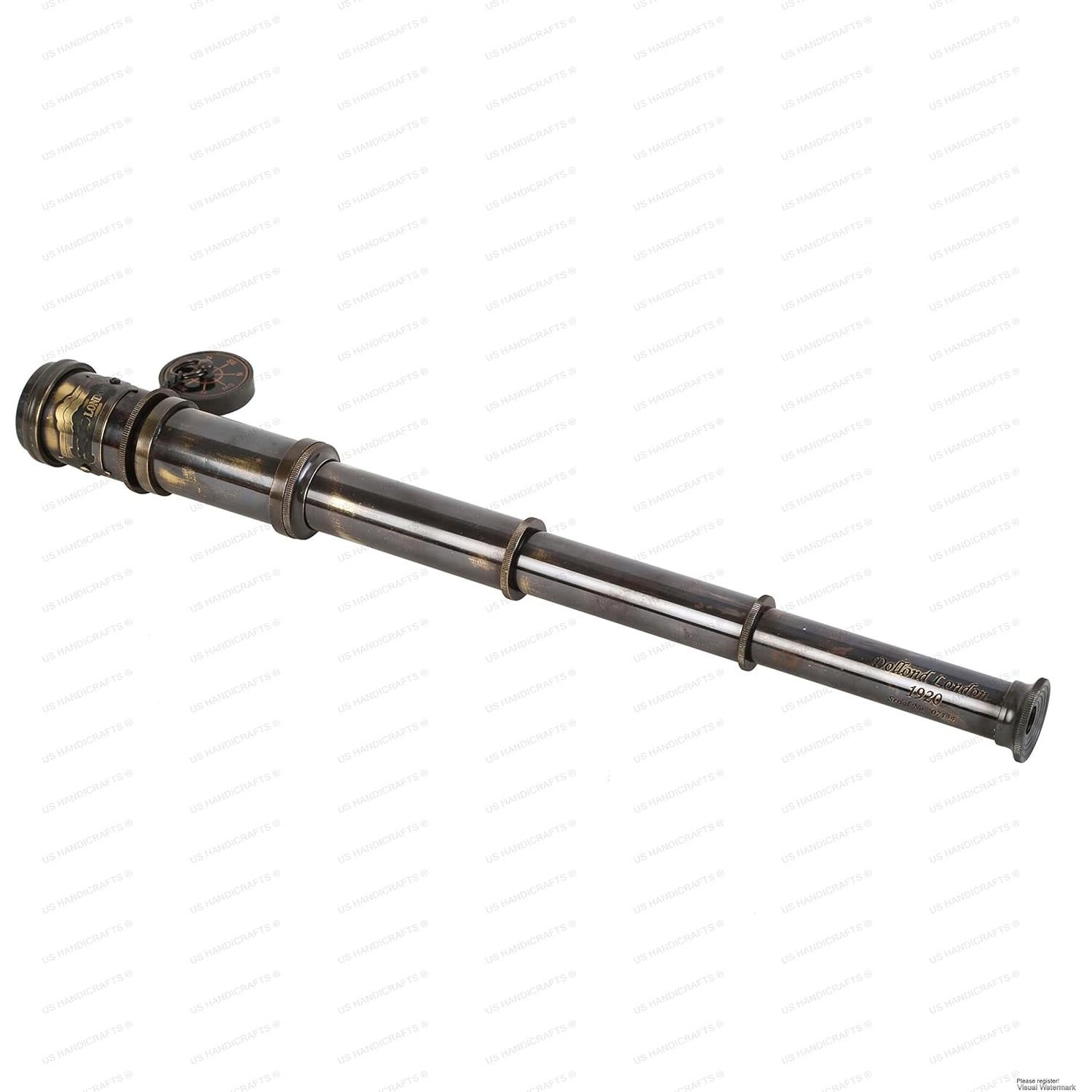 Telescopio de Bronce Vintage 38.1 cm - Nautical Authentic