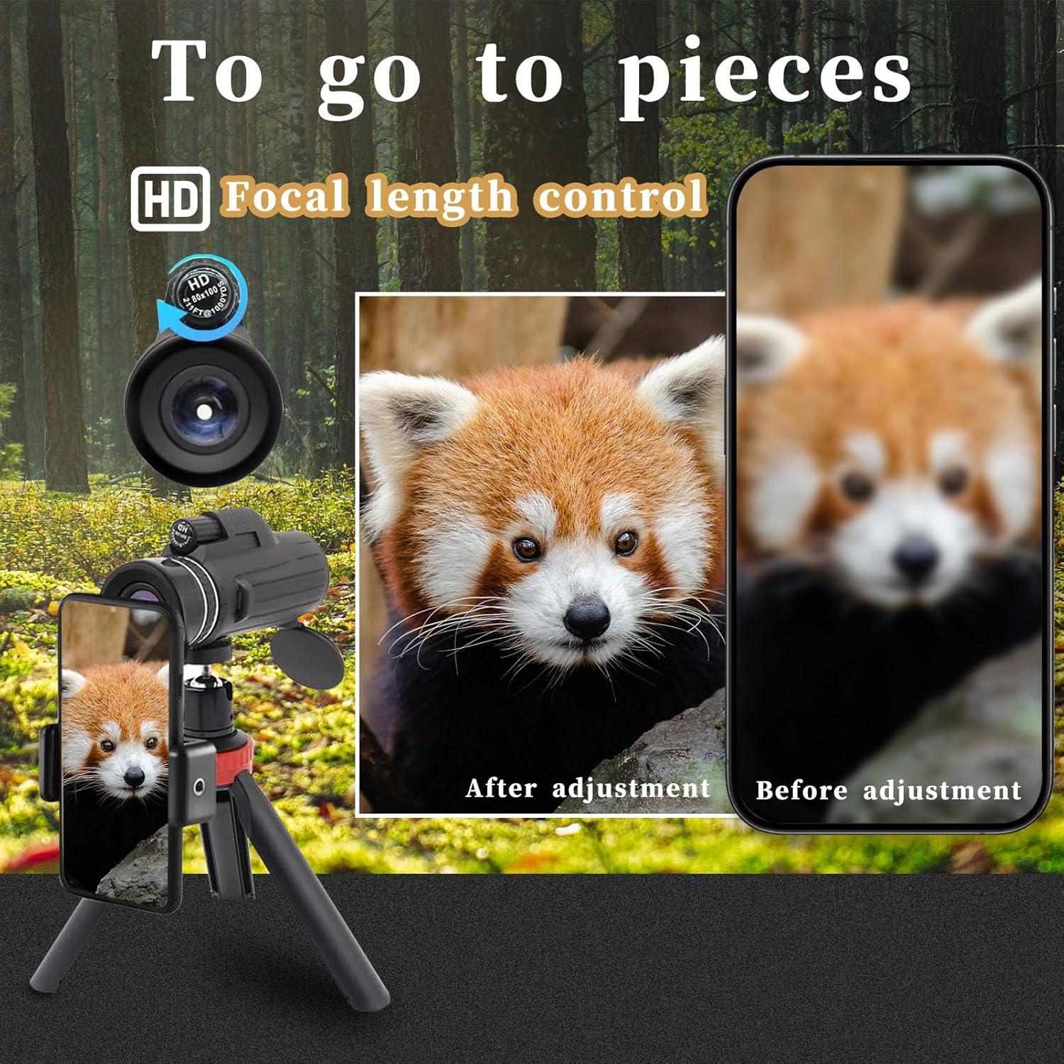 Telescopio Monocular Compacto 80x100 BAK-4 Impermeable