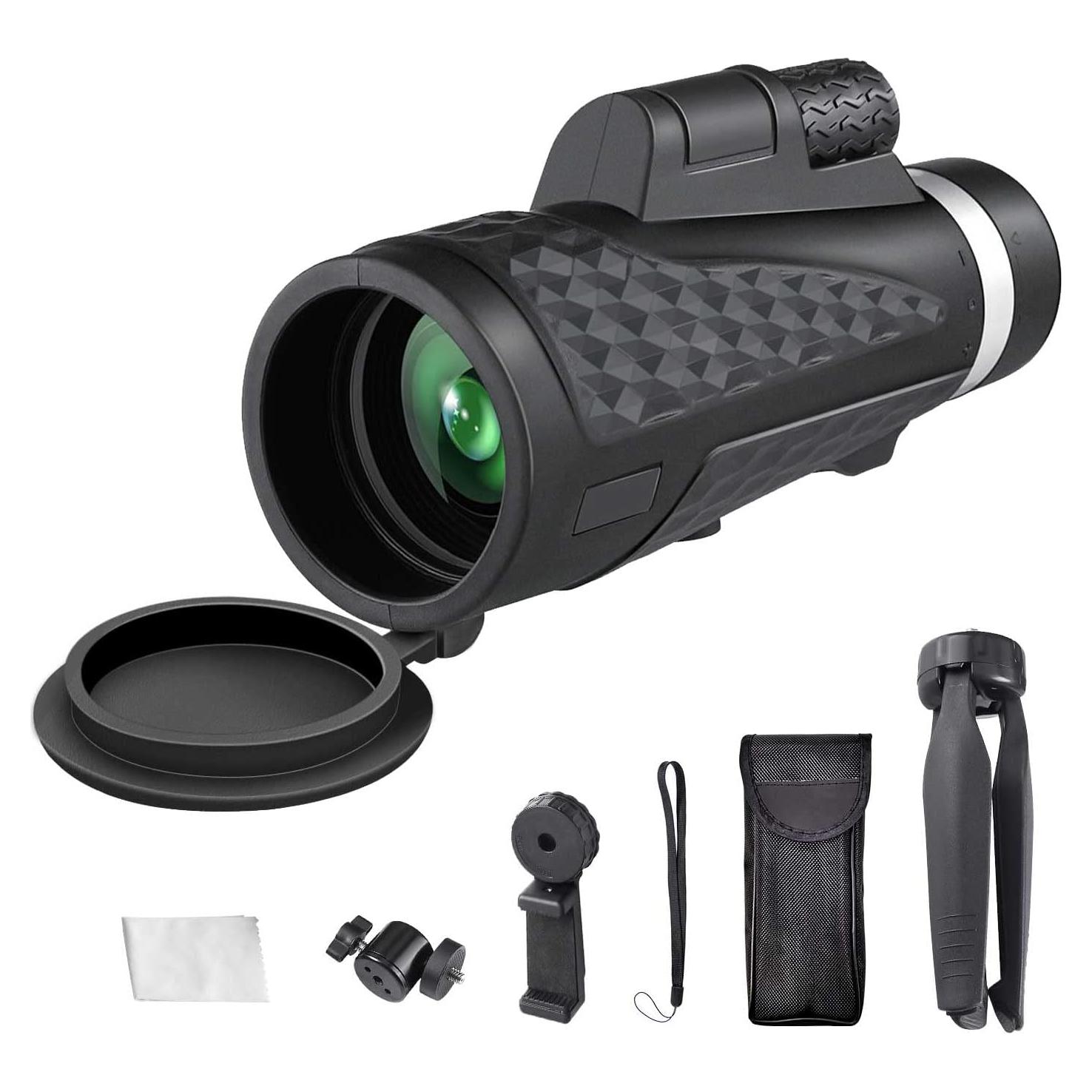 Monocular 80x100 MICOTA con adaptador para smartphone y trípode