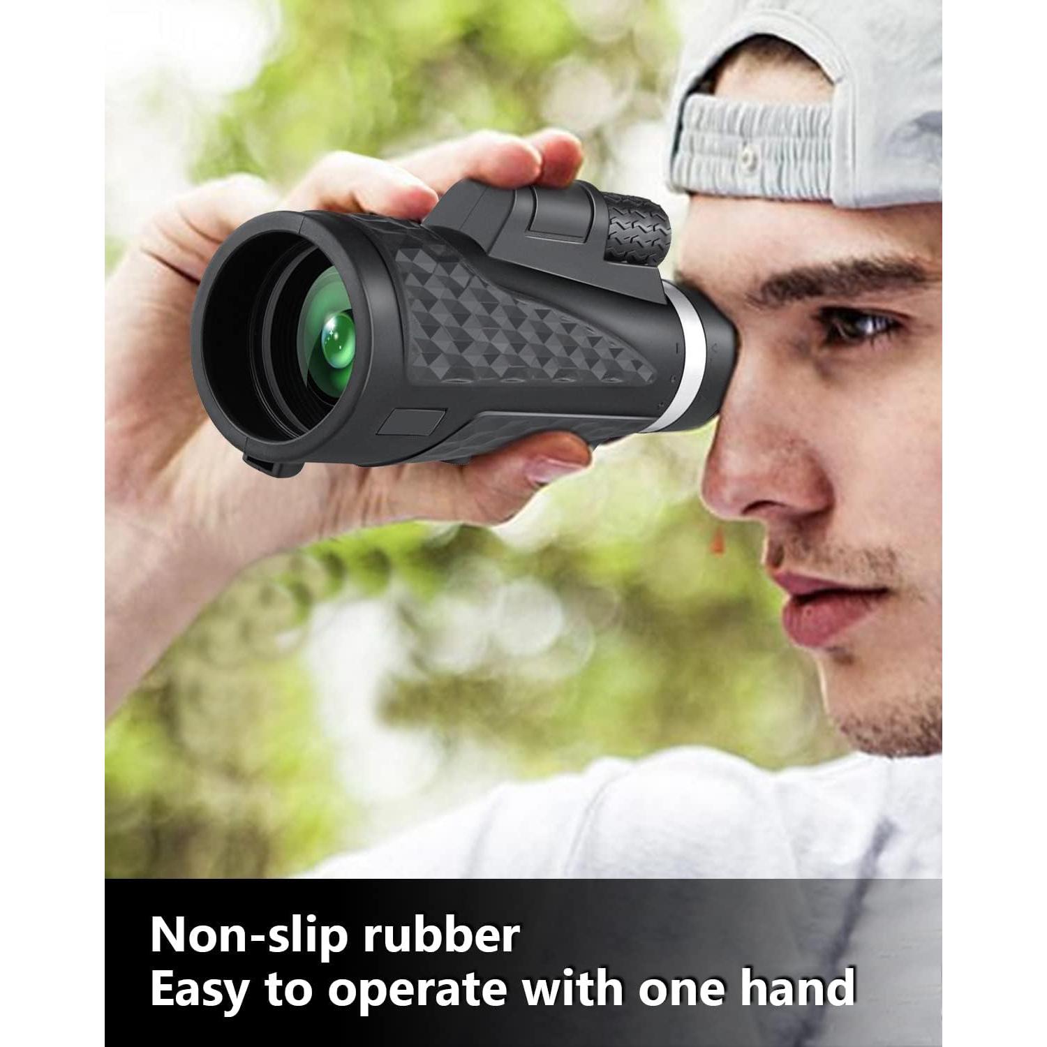 Monocular 80x100 MICOTA con adaptador para smartphone y trípode