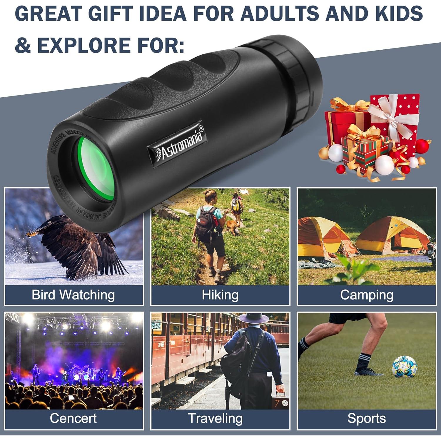 Monóculo Compacto Impermeable Astromania 10x25 para Aventura