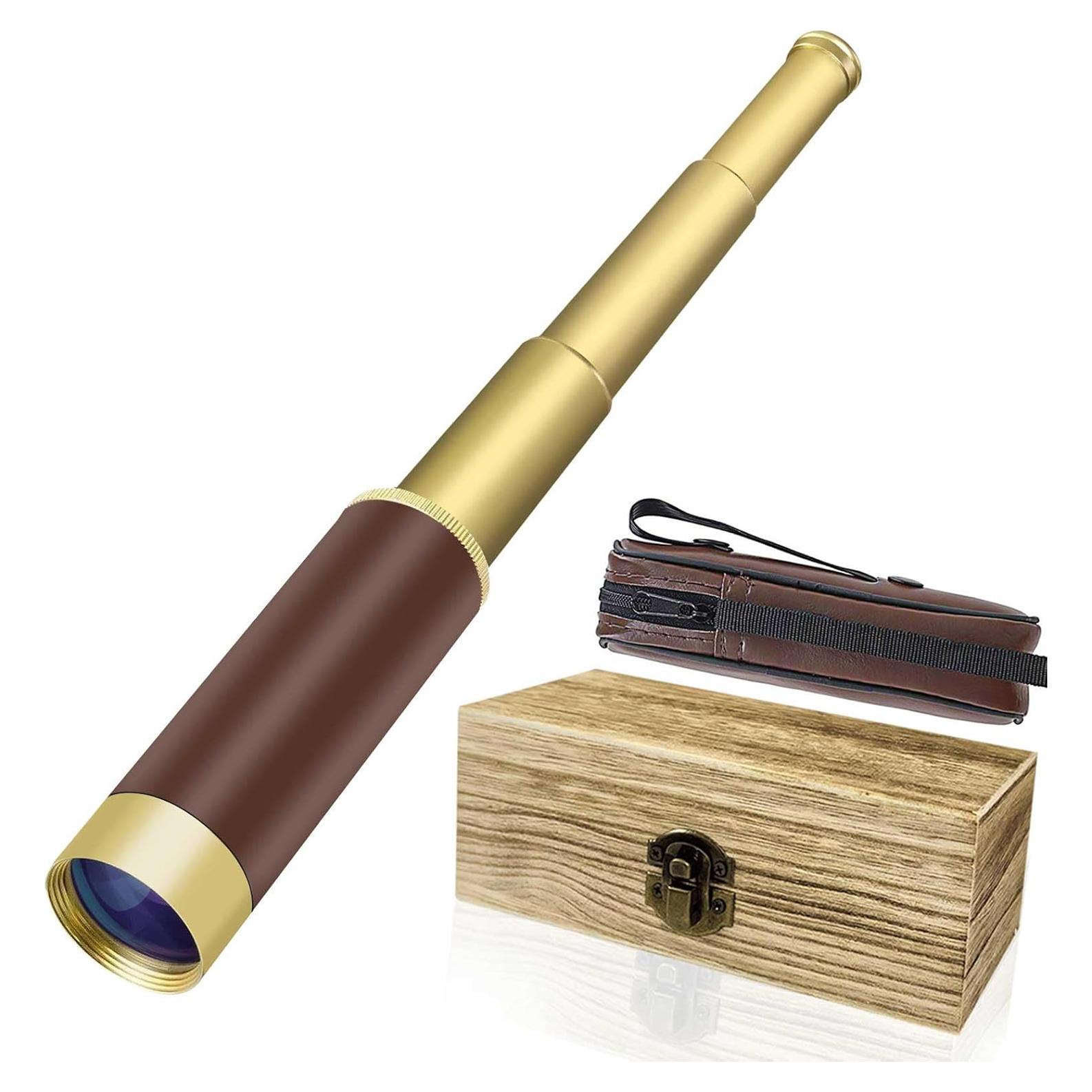 Telescopio Monocular Pirata Aubric 25x30 Plegable Impermeable