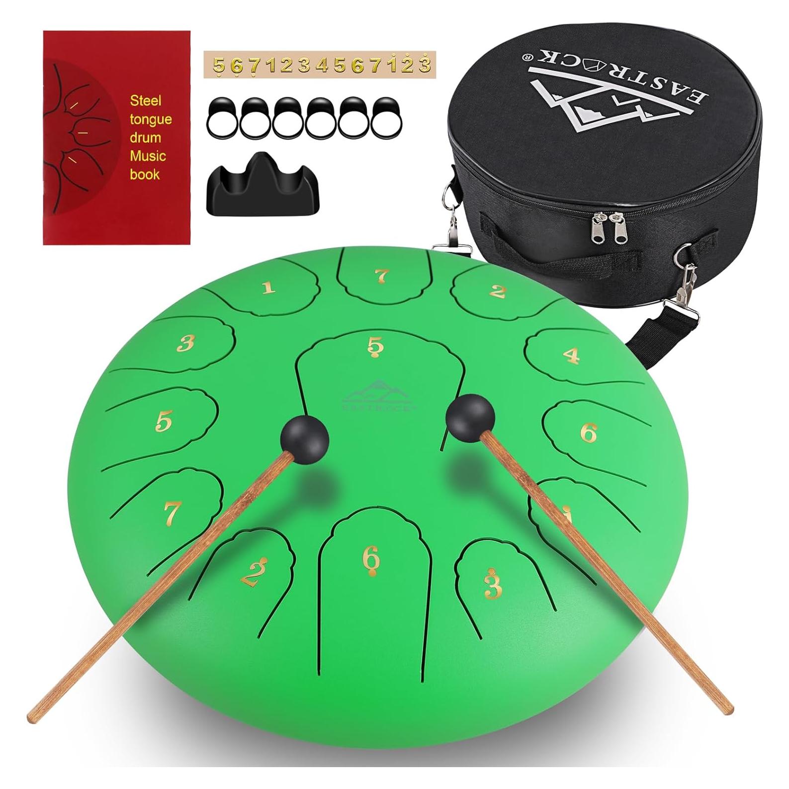 Tambor de Lengua de Acero EASTROCK 30.48 cm Clave C con Accesorios