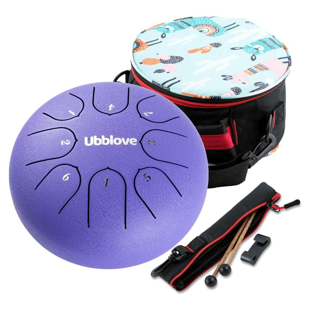 Tambor de Lengua de Acero Ubblove 8 Notas 15.24 cm Clave C