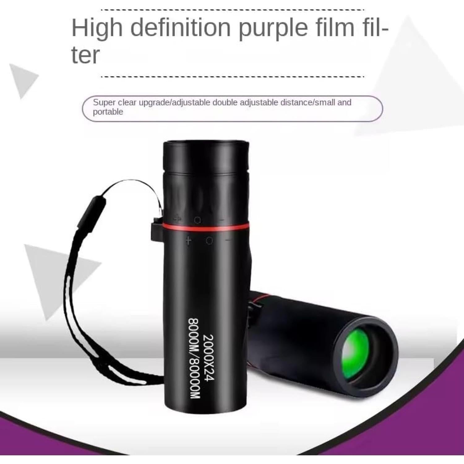 Telescopio Monocular Compacto CFDGEVX 8x Aumento Ligero 80g