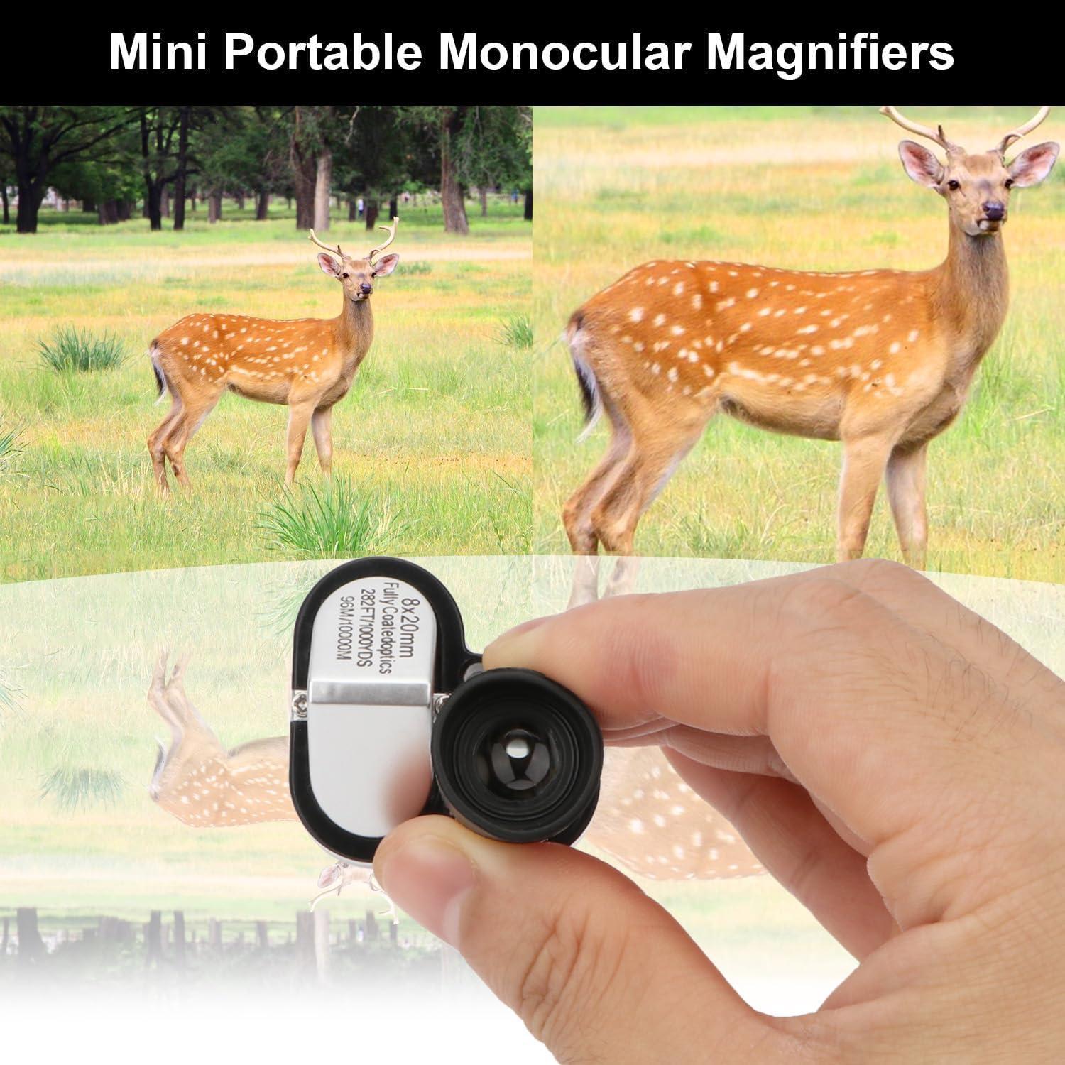 Telescopio Monocular Pocket Rongon 8X 20mm Compacto para Aves