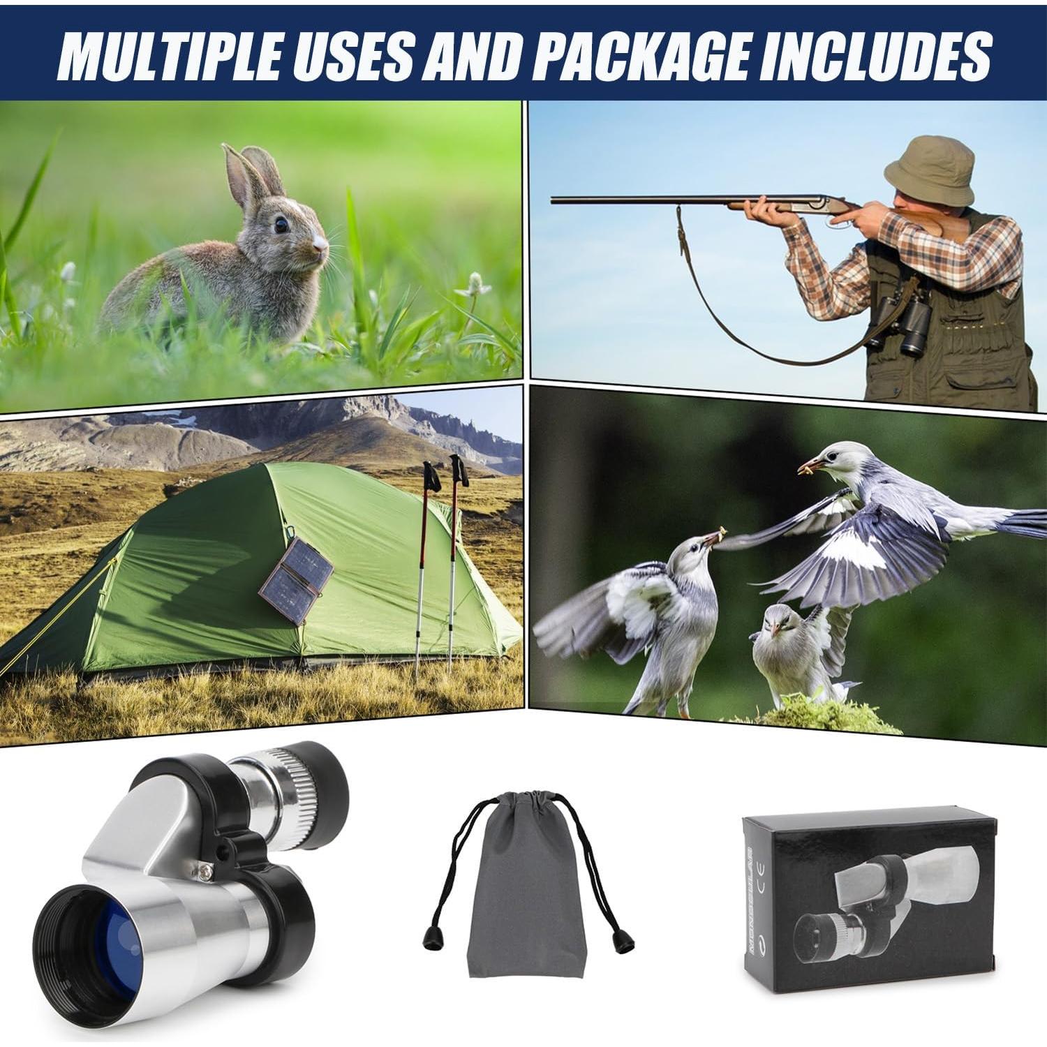 Telescopio Monocular Pocket Rongon 8X 20mm Compacto para Aves