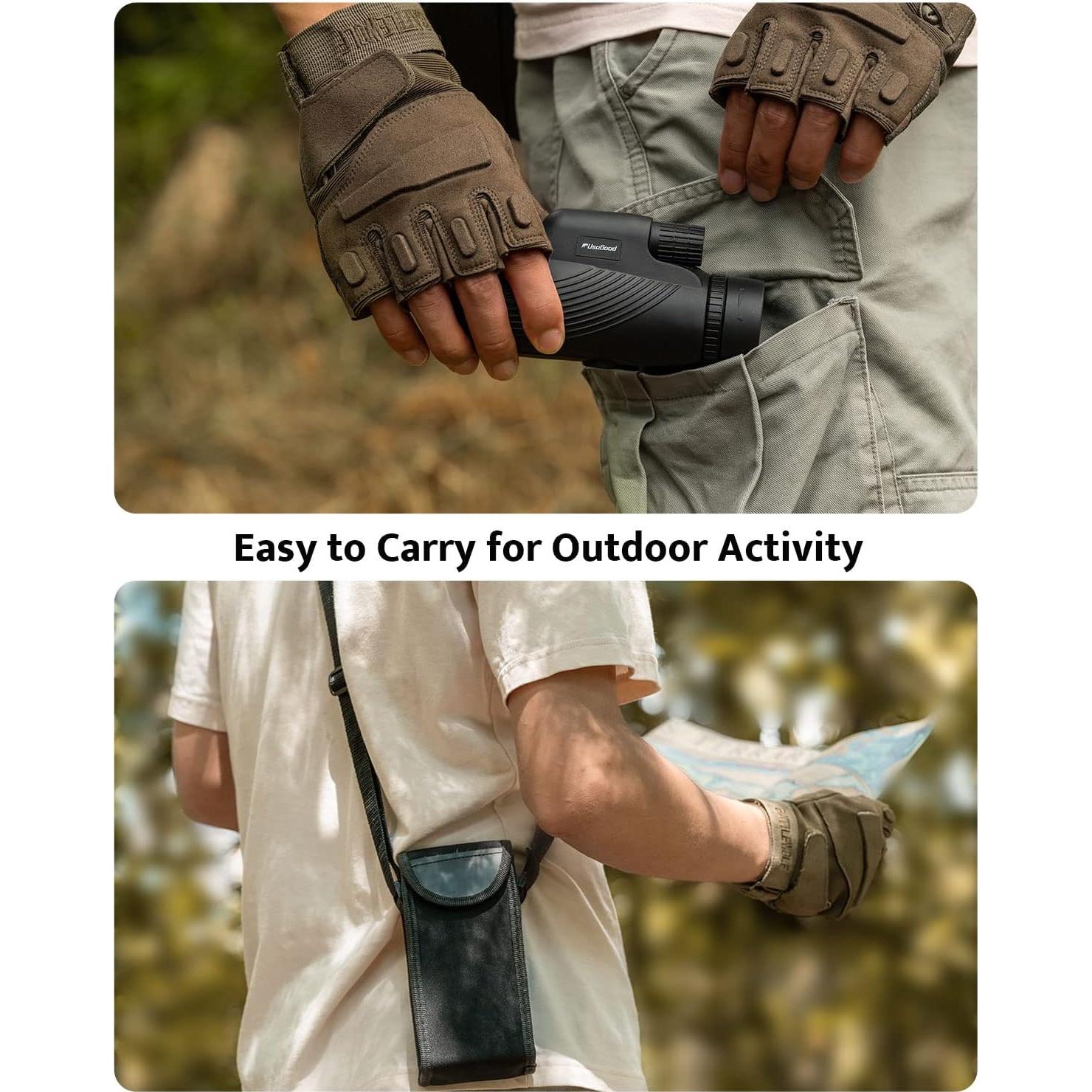 Monocular Usogood 10x42 Compacto Impermeable para Observación