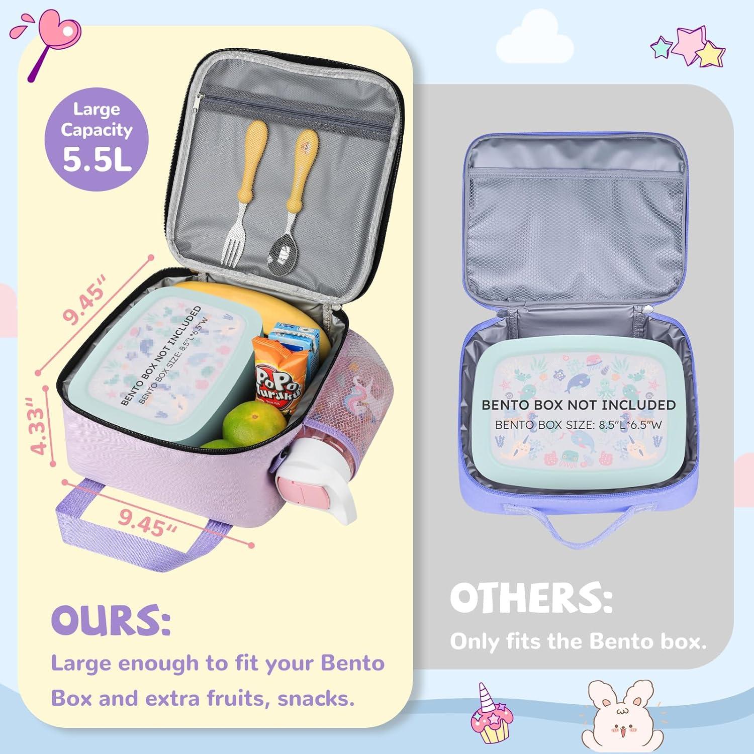 Caja de Almuerzo Táctica REDSHELL Morado 5.5L Aislada