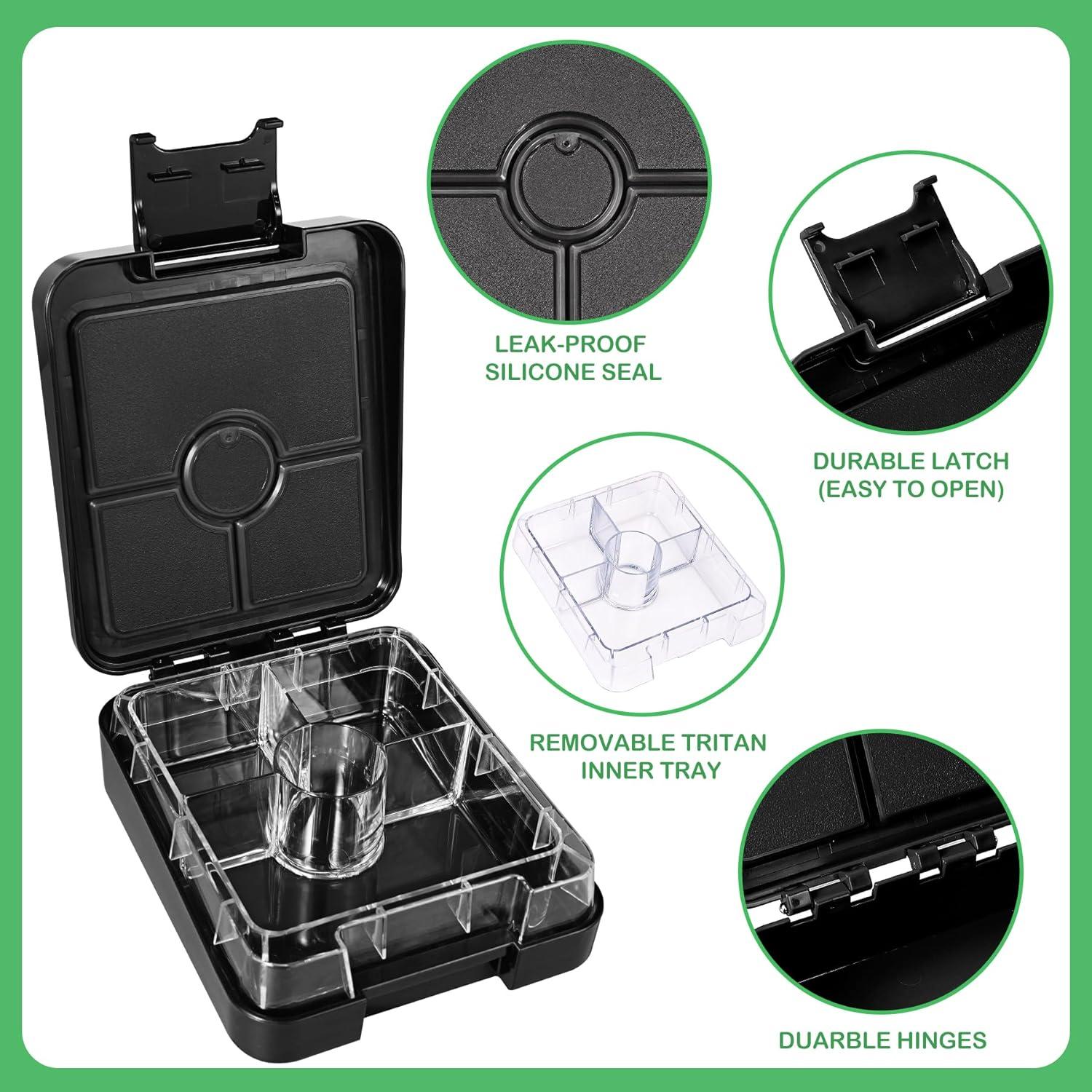 Caja de Almuerzo Bento Pawtong con Termo 284ml a Prueba de Fugas