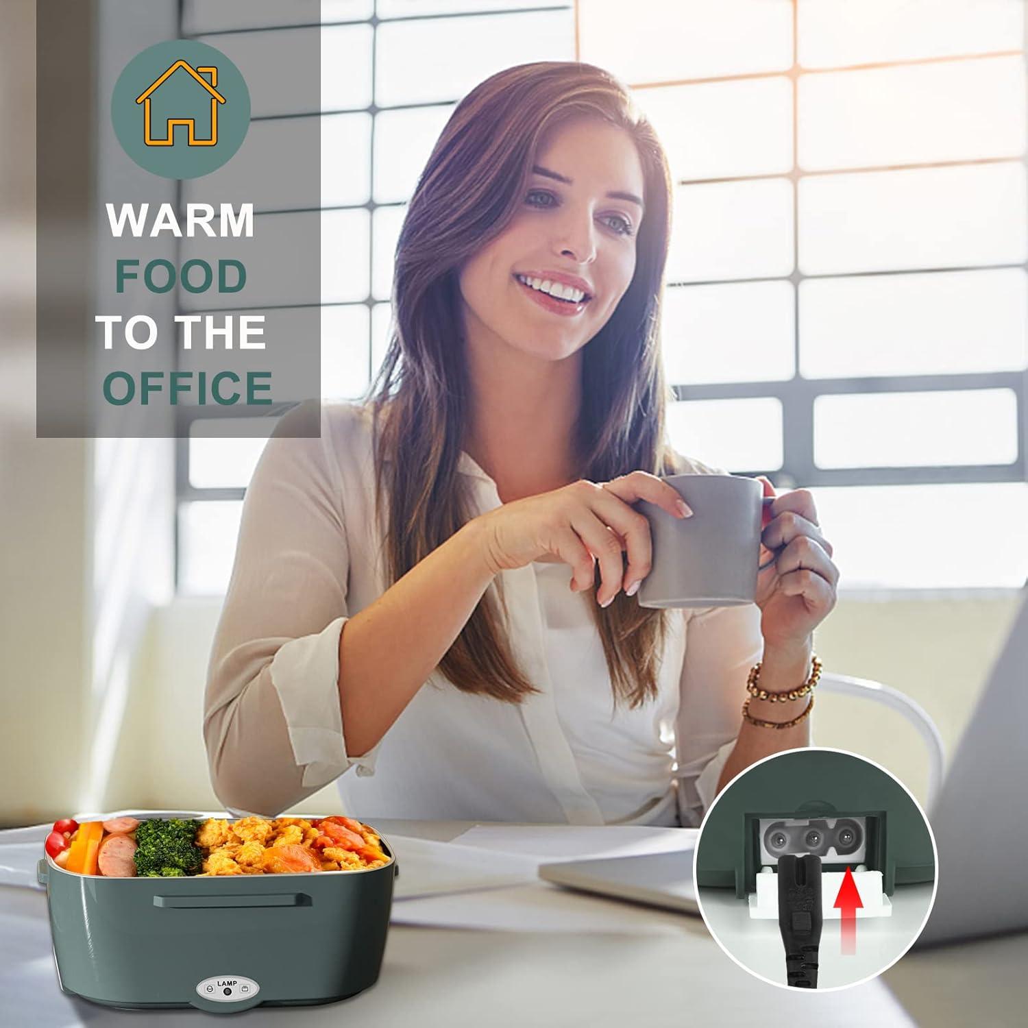 Calentador de Comida Eléctrico Monteka 1.5L Verde 12V/24V/110V