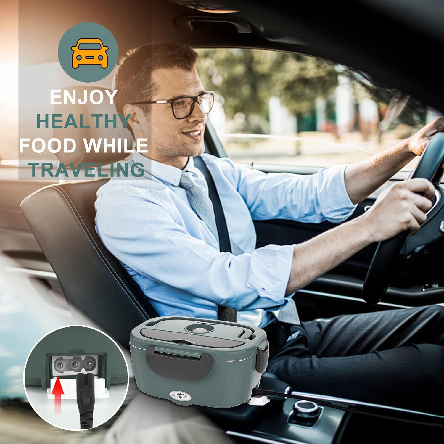 Calentador de Comida Eléctrico Monteka 1.5L Verde 12V/24V/110V