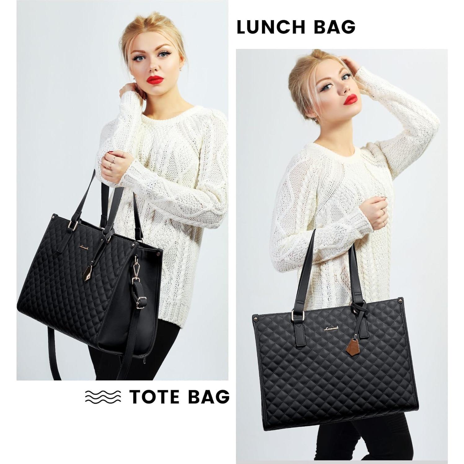 Bolsa Térmica para Almuerzo LOVEVOOK 15.6" Negra con Cartera