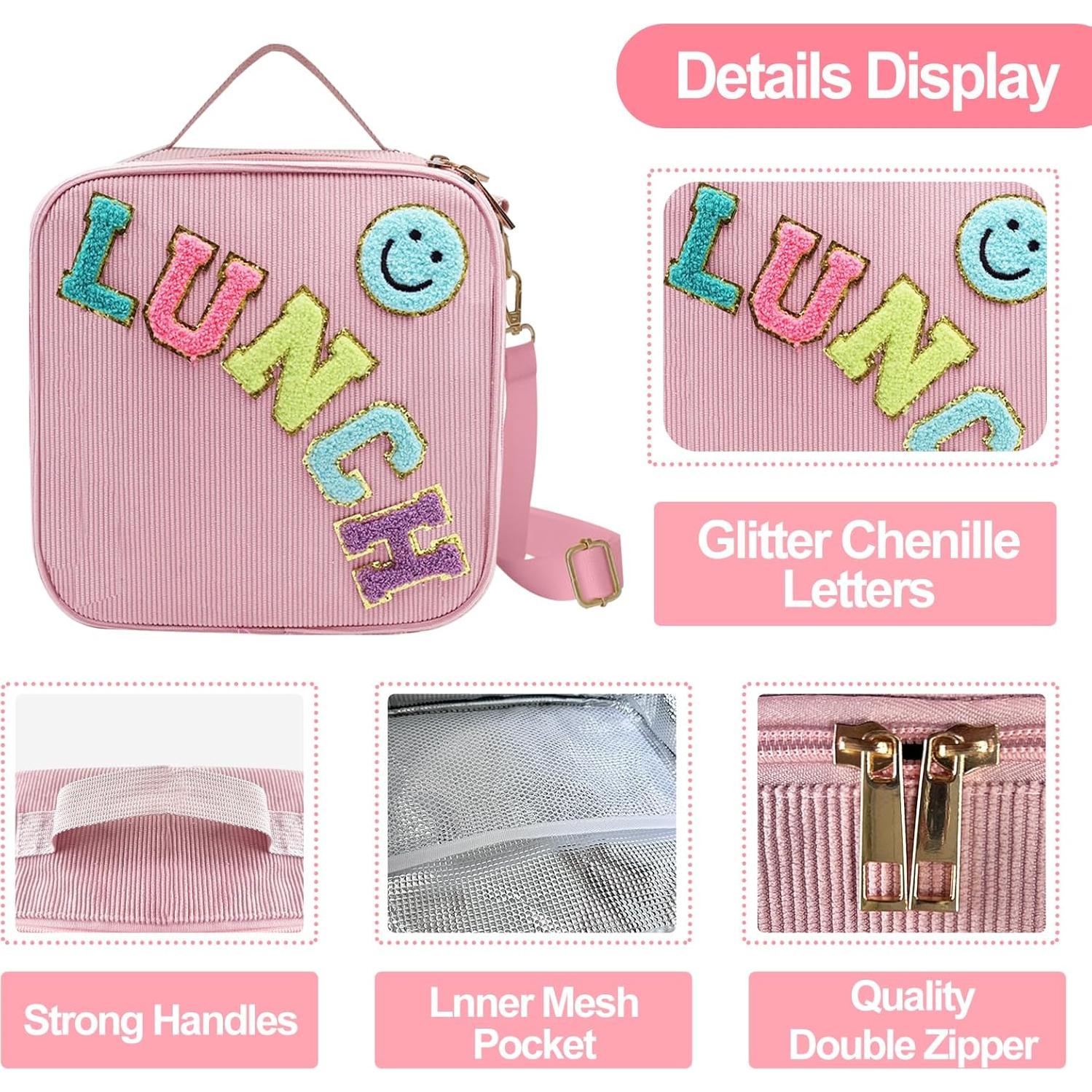 Bolsa de Almuerzo Aislada Cisne Oscuro Rosa 9.4L Correa Ajustable