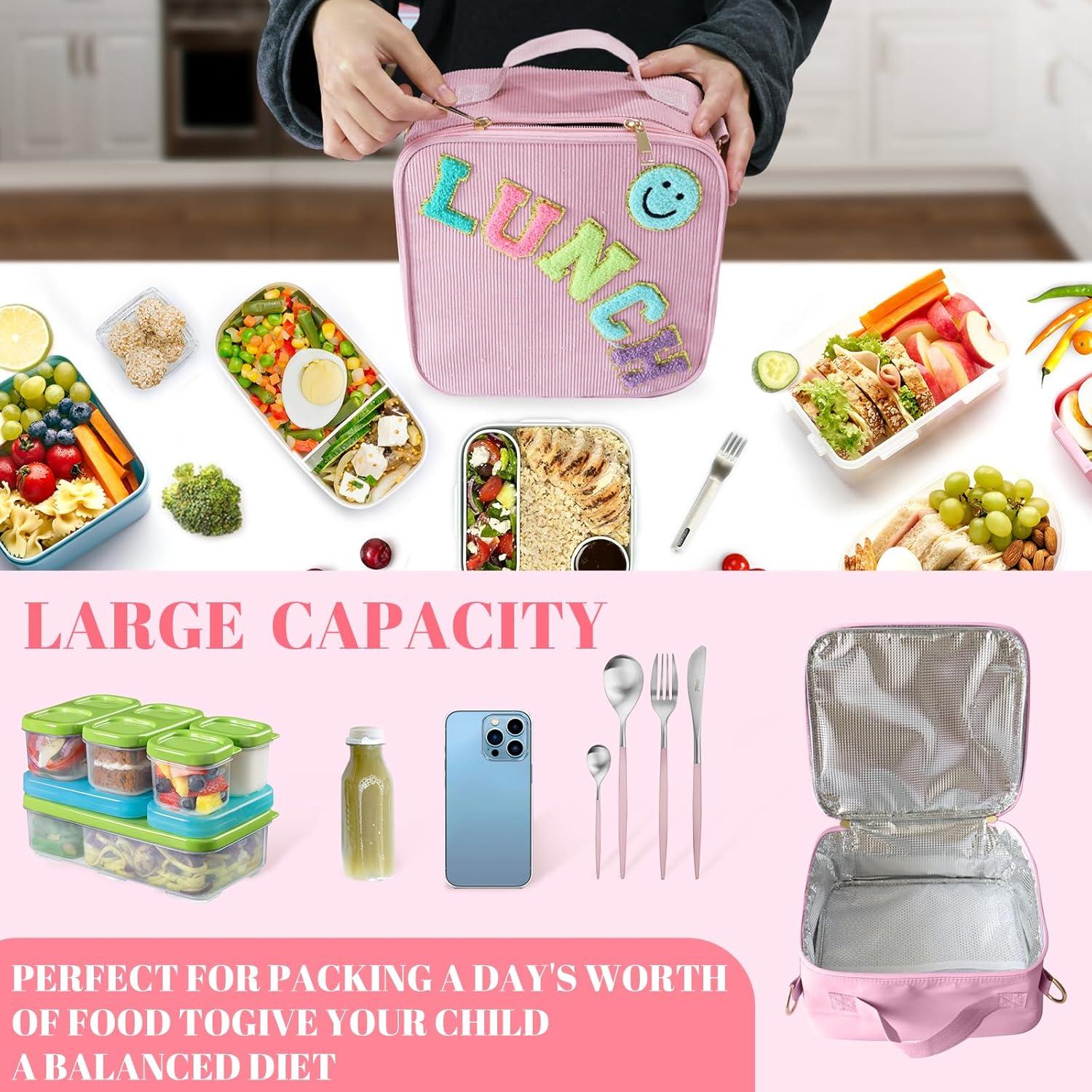 Bolsa de Almuerzo Aislada Cisne Oscuro Rosa 9.4L Correa Ajustable