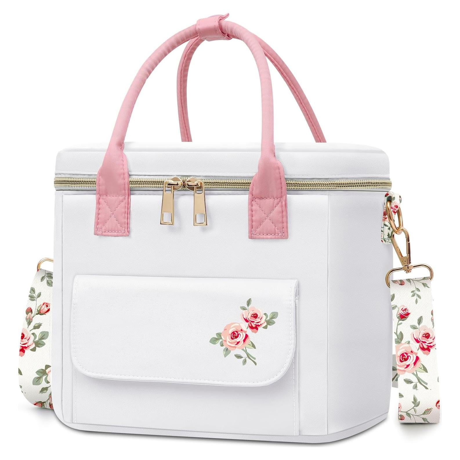 Bolsa de Almuerzo Aislada GLORIEROO Floral 8L Impermeable