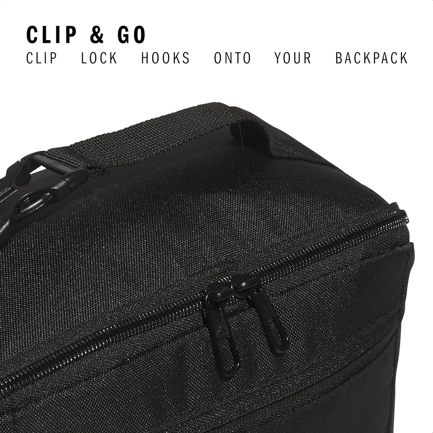 Bolsa de Almuerzo Aislada adidas Negra 10x1x1 cm Unisex