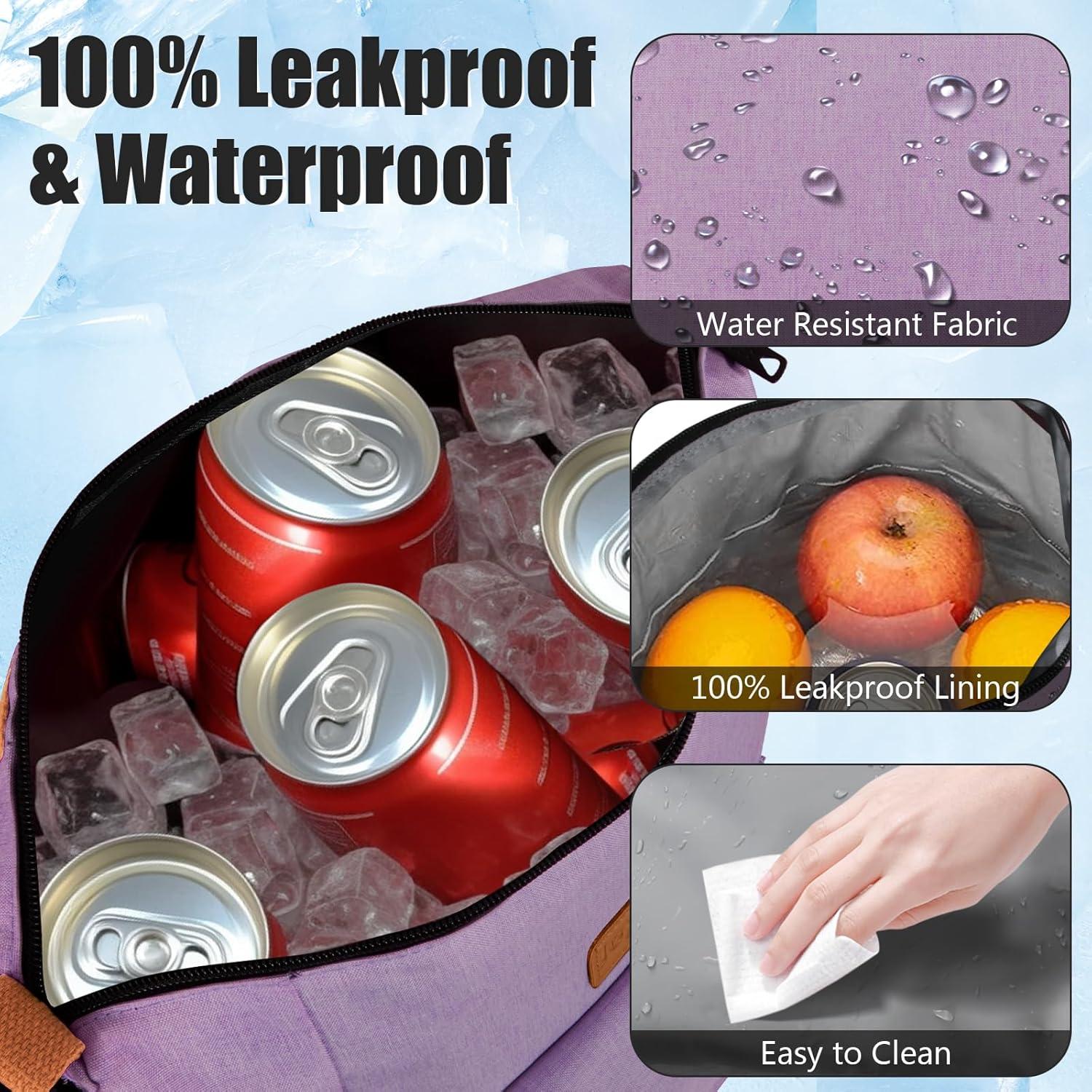 Bolsa de Almuerzo Térmica Joymee 25x16x31cm Púrpura