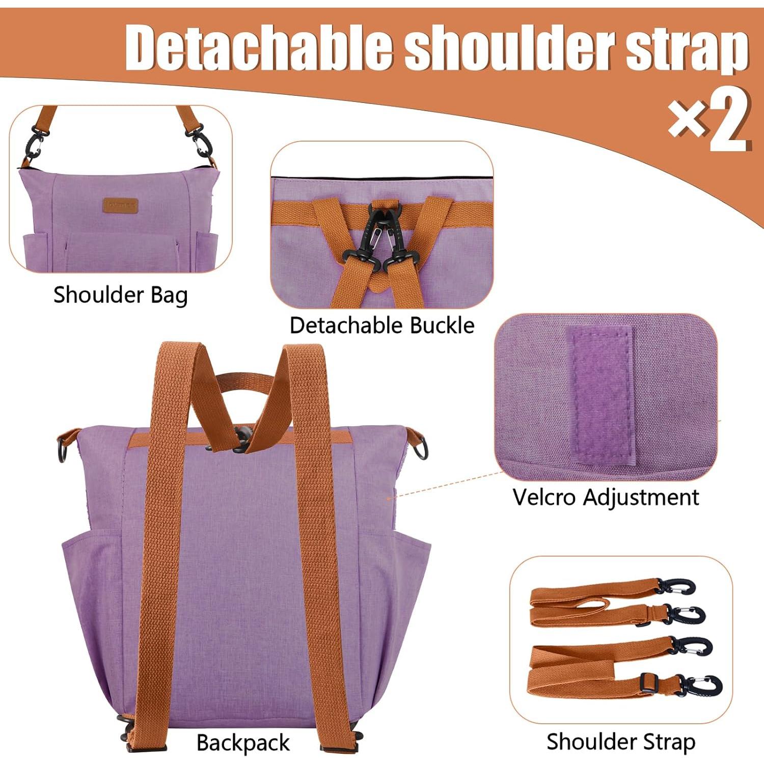 Bolsa de Almuerzo Térmica Joymee 25x16x31cm Púrpura