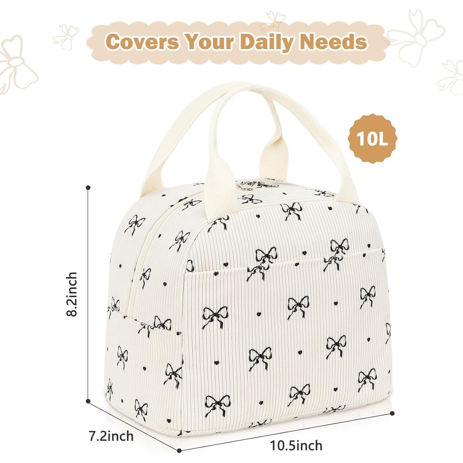 Bolsa de Almuerzo Aislada EurCross Marfil con Lazo Retro 10L