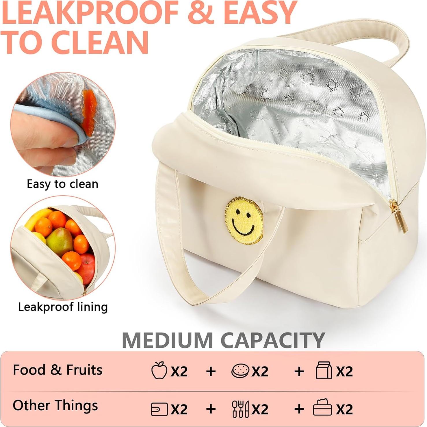 Bolsa de Almuerzo Aislada POETIC WREATH Blanca 9.4L