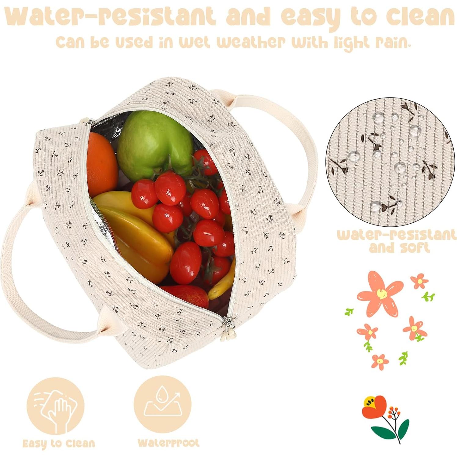 Bolsa de Almuerzo Térmica Bluboon Corduroy 27x16x22cm