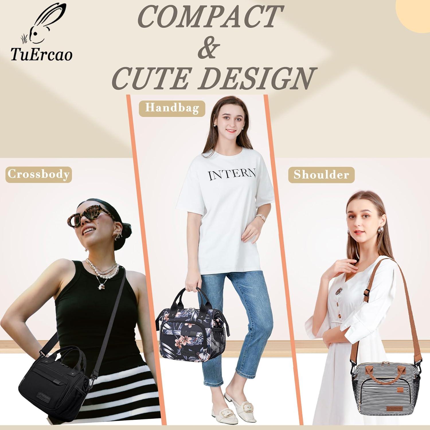 Bolsa de Almuerzo Aislada TuErCao Pequeña Rayas 6.3L