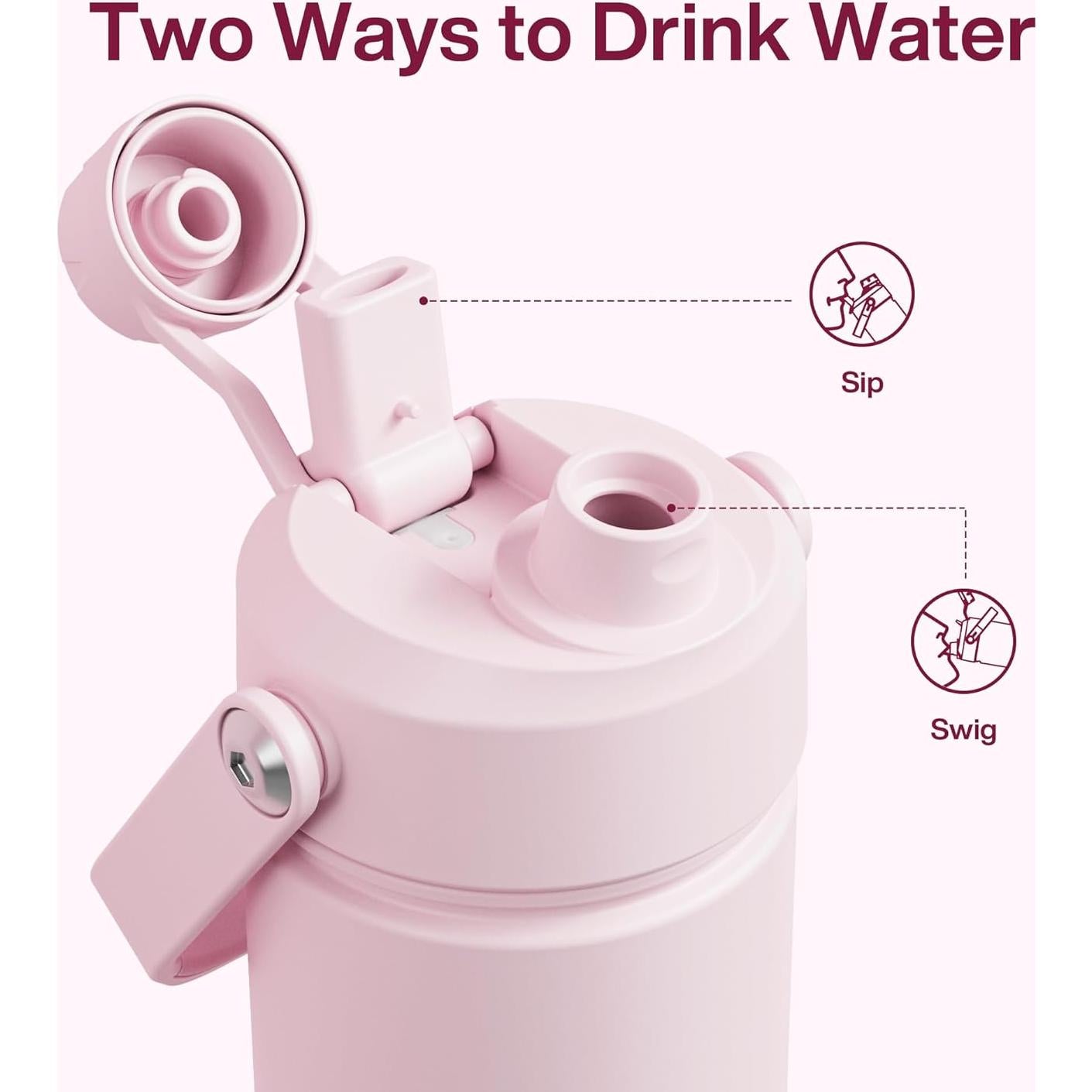 Botella de Agua Aislada ENCOOL 0.77L Acero Inoxidable Doble Pared