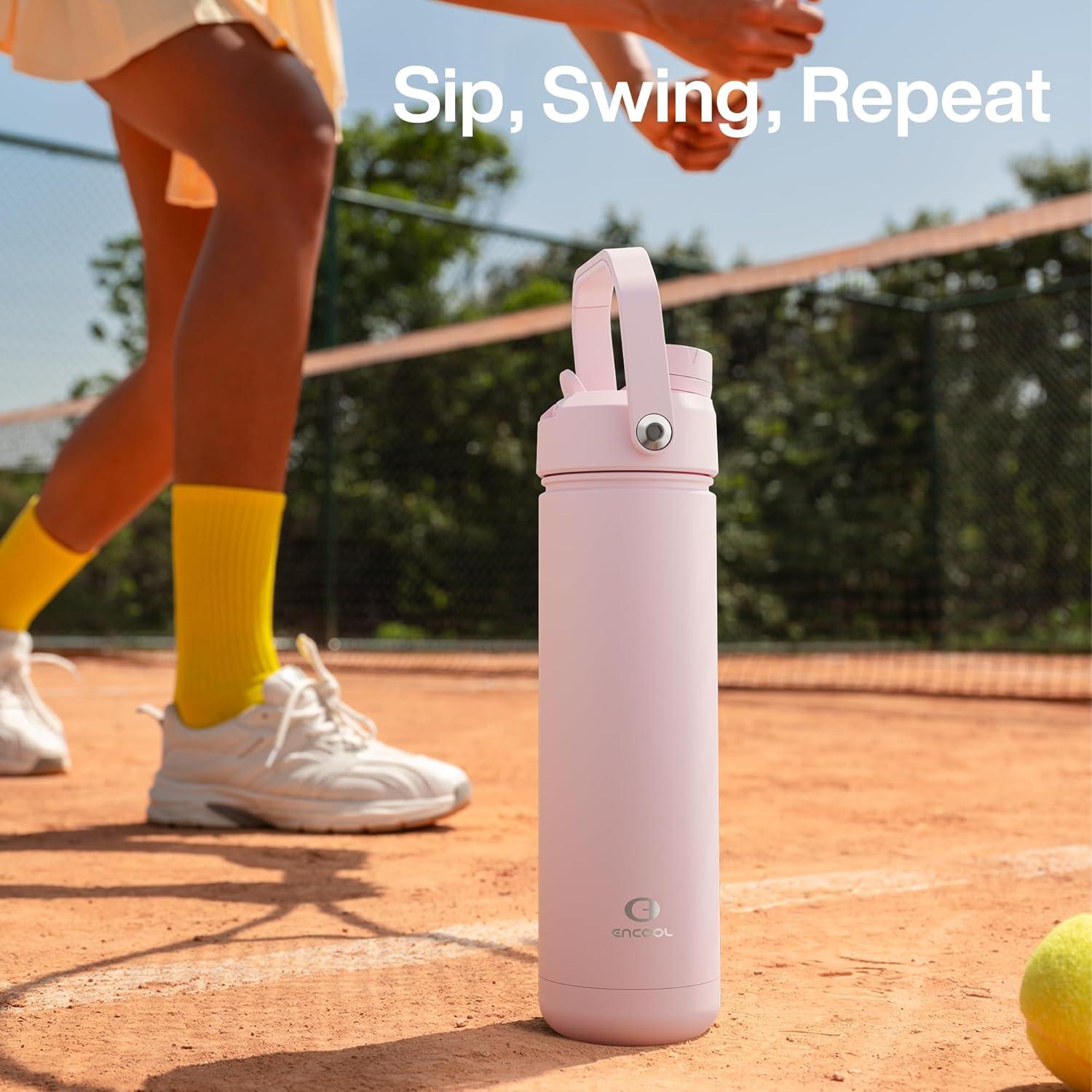 Botella de Agua Aislada ENCOOL 0.77L Acero Inoxidable Doble Pared