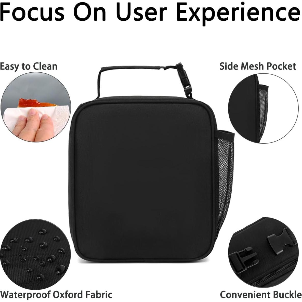 Caja de Almuerzo Térmica GYEUKHAM Negra 5.3L 4 Compartimentos