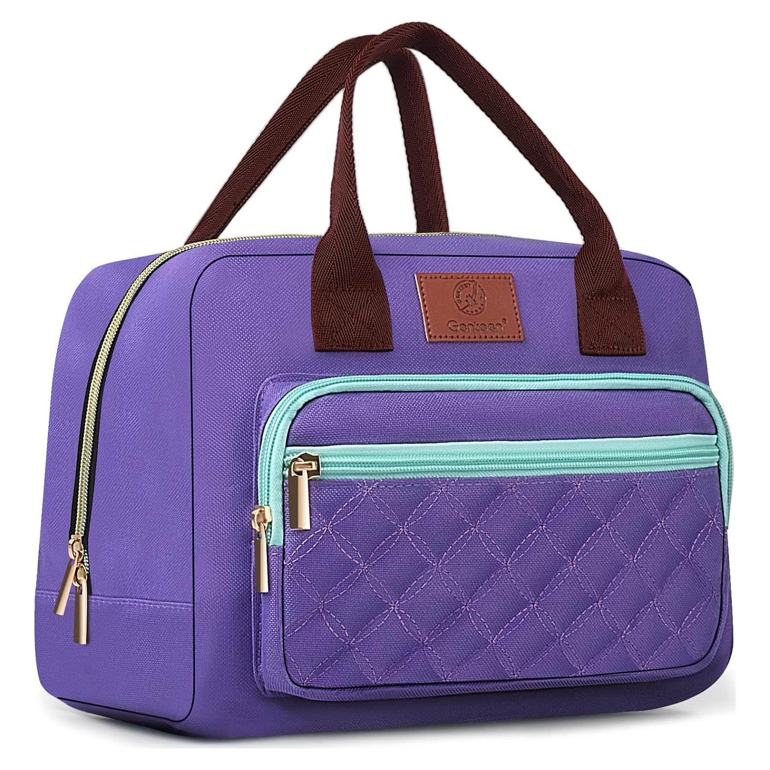 Bolsa de Almuerzo Aislada Genteen 14L Púrpura para Mujeres