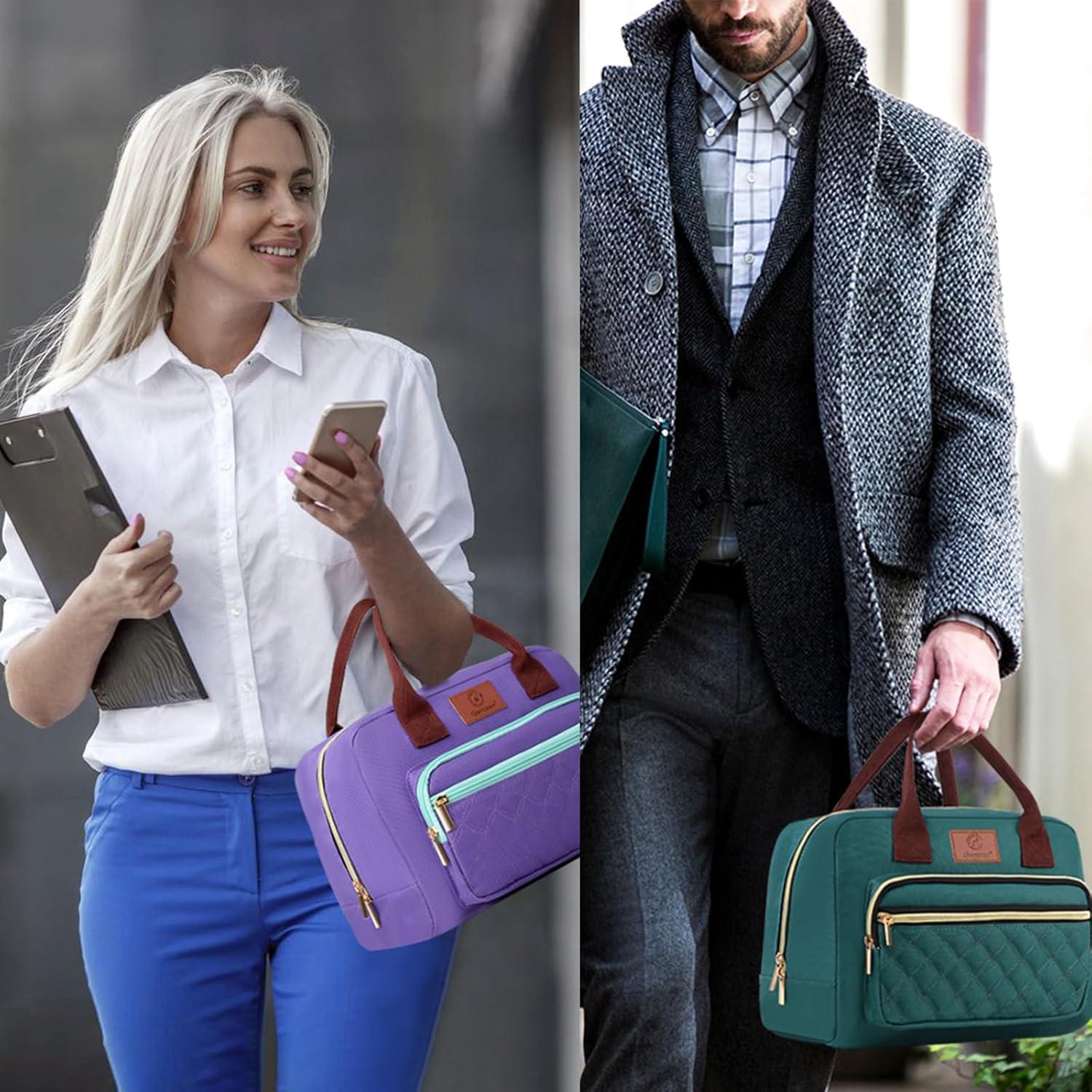 Bolsa de Almuerzo Aislada Genteen 14L Púrpura para Mujeres