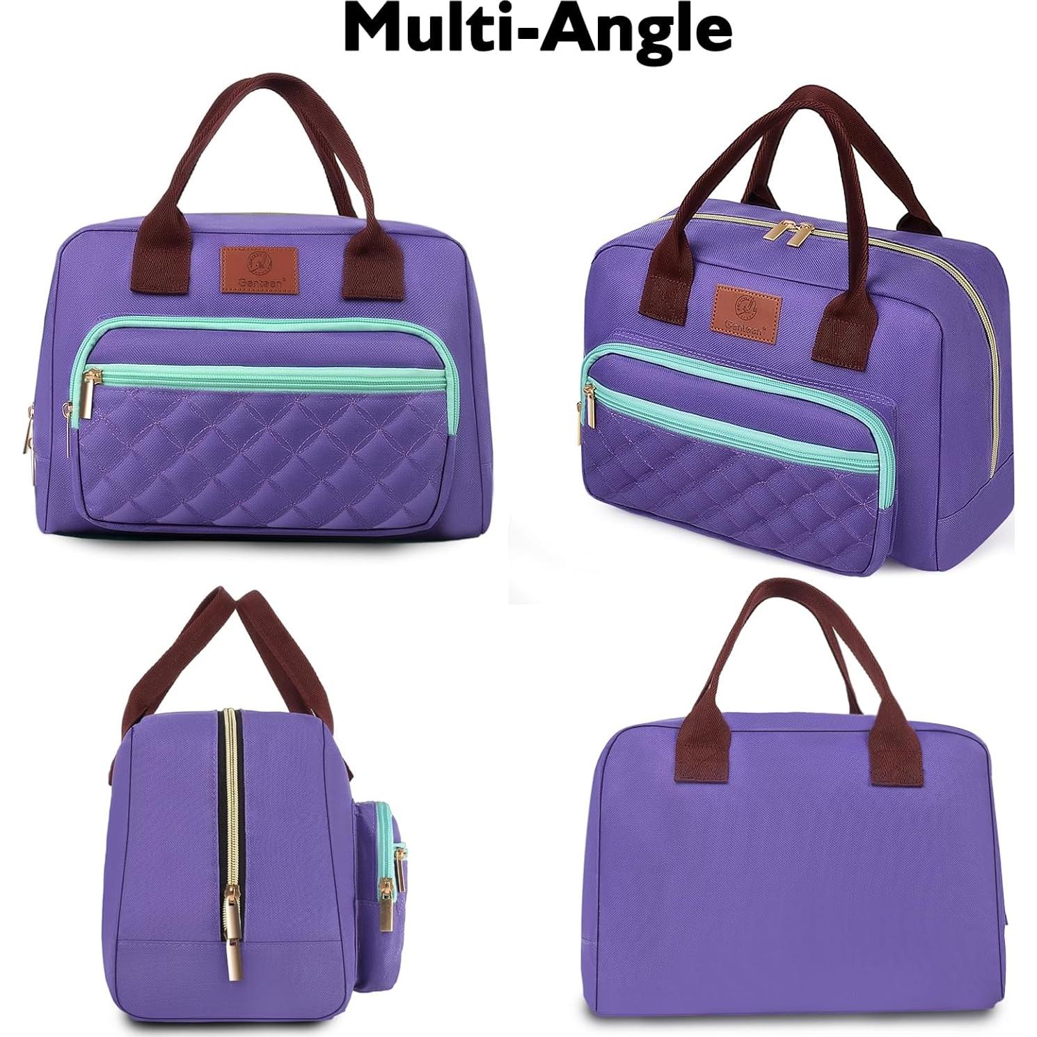 Bolsa de Almuerzo Aislada Genteen 14L Púrpura para Mujeres