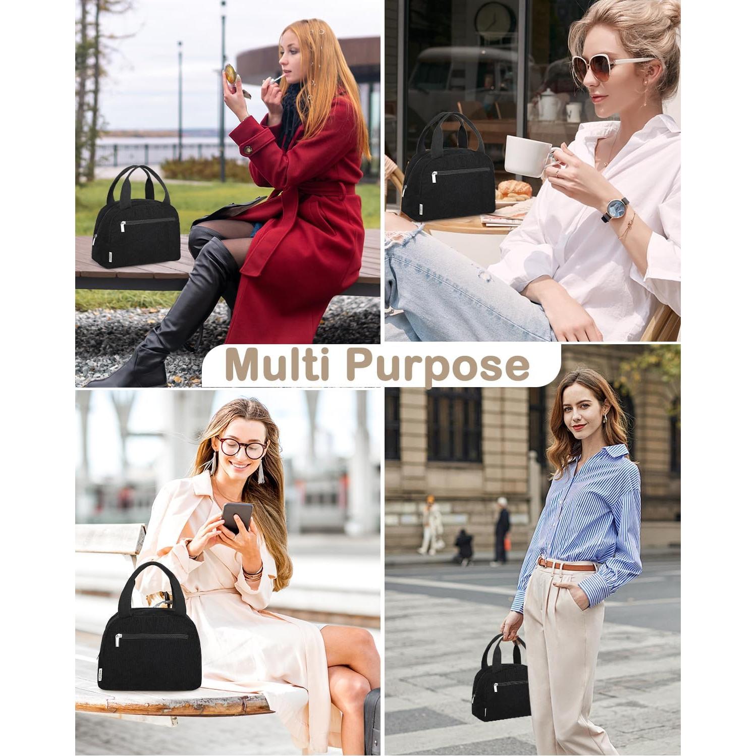 Bolsa Térmica Aislada TENKIST 8L Negra para Almuerzo