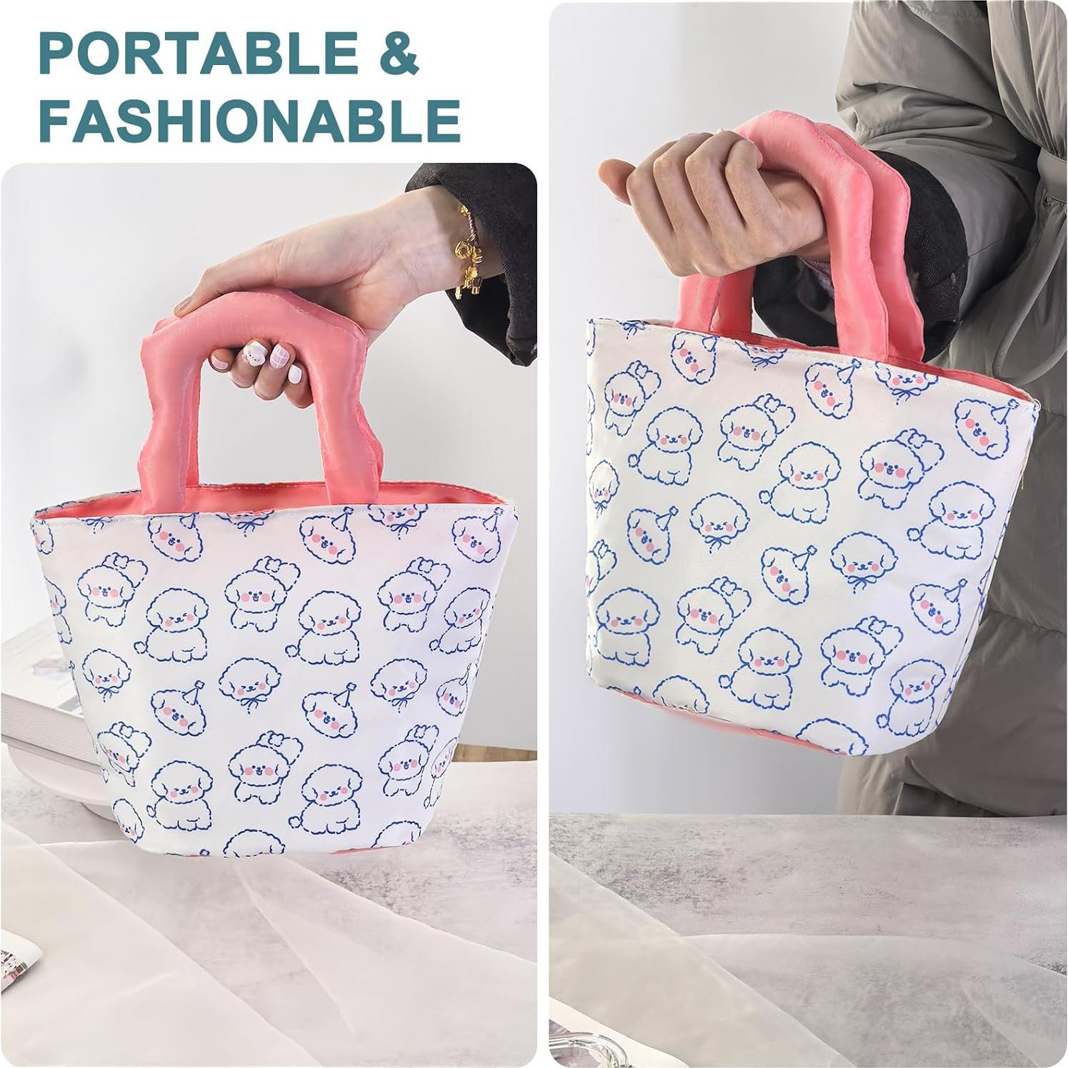 Bolsa de Almuerzo Aislada Homele Perro Blanco 30x15x20 cm