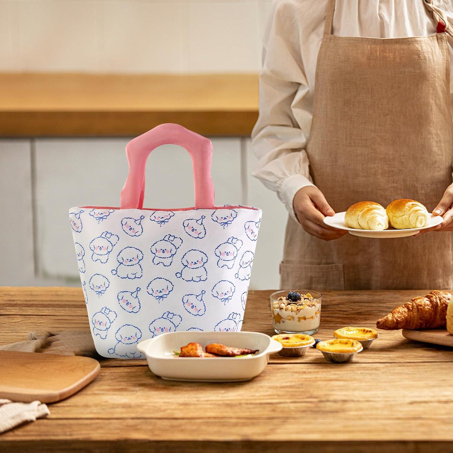 Bolsa de Almuerzo Aislada Homele Perro Blanco 30x15x20 cm