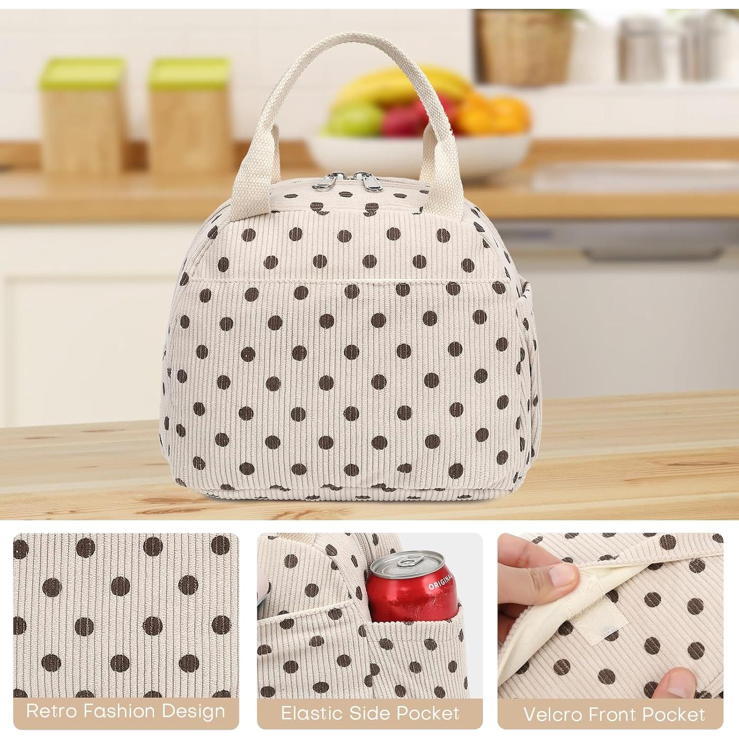 Bolsa de Almuerzo Aislada Restro 8.5L Terciopelo Moda