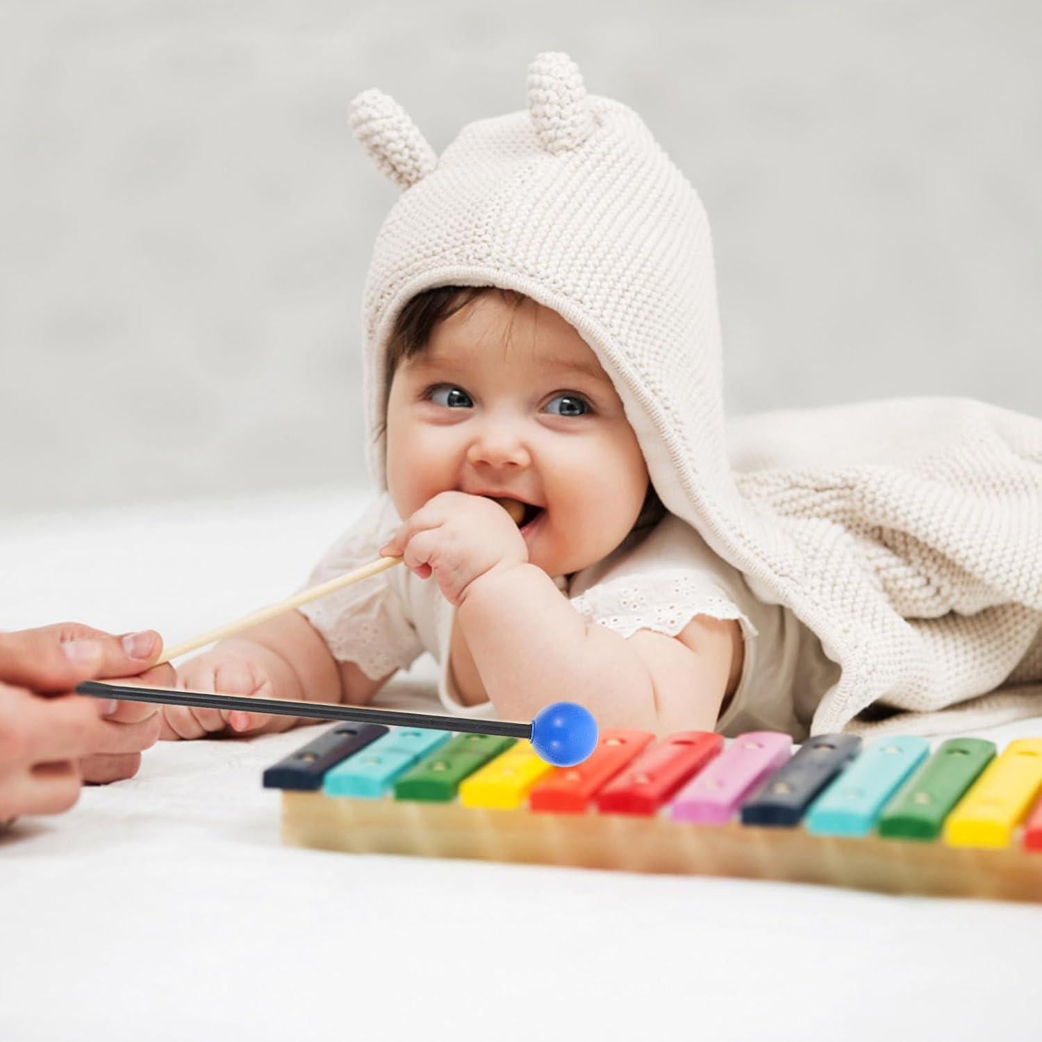 Mallets de Goma FAVOMOTO para Xilófono y Glockenspiel - 2 Pcs