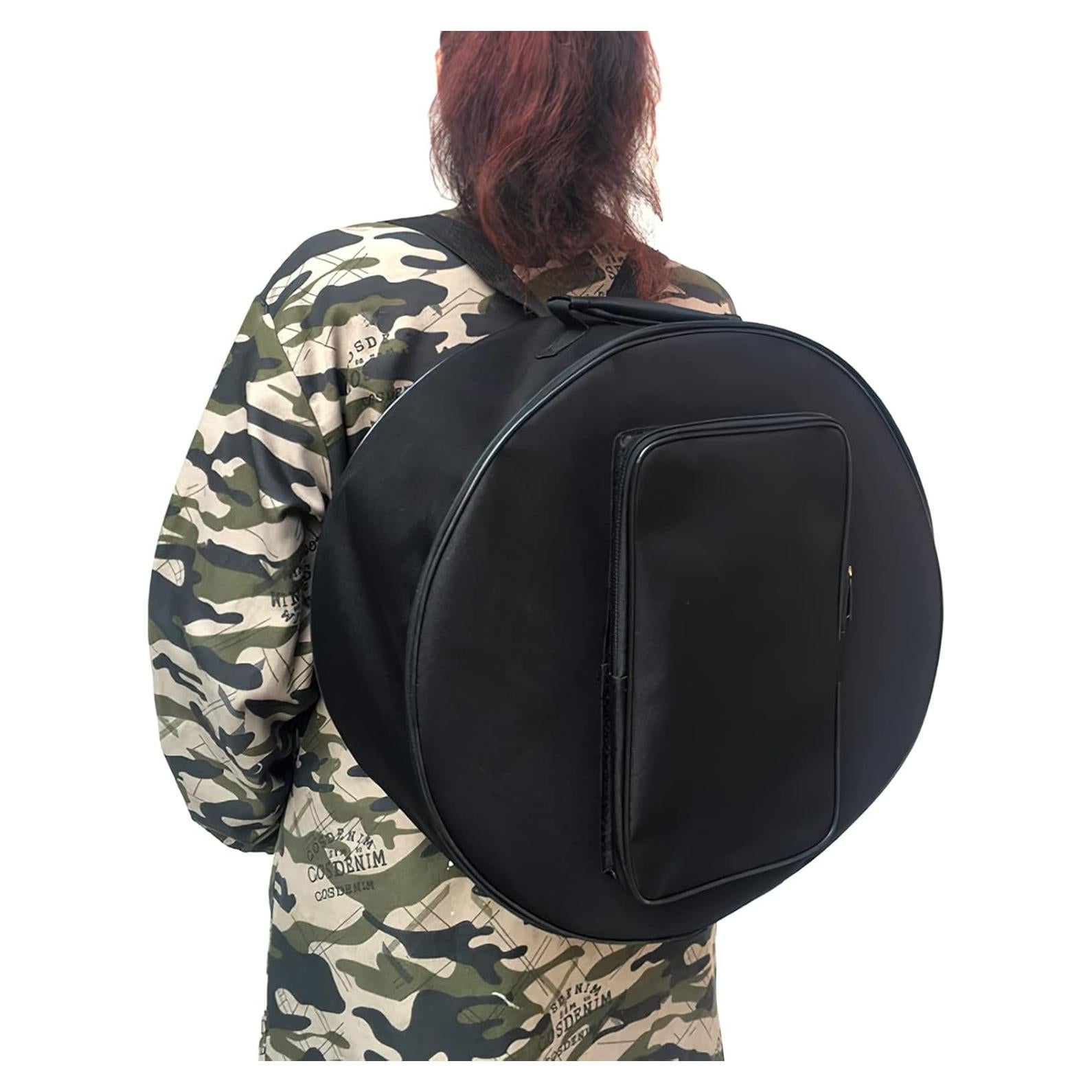 Bolsa de tambor IBLUELOVER 14" impermeable con bolsillo