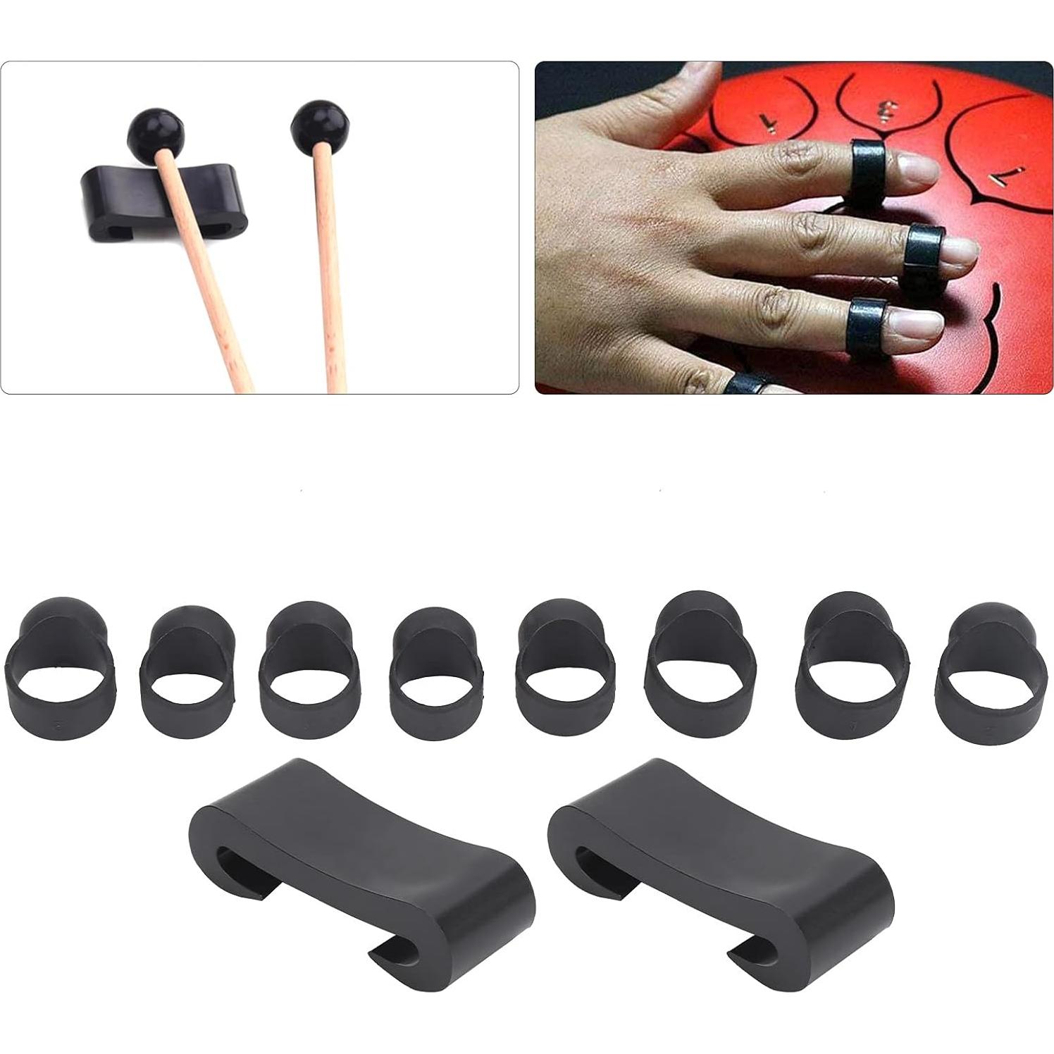 Cubiertas para dedos de tambor de lengua Tomantery - 8 PCS