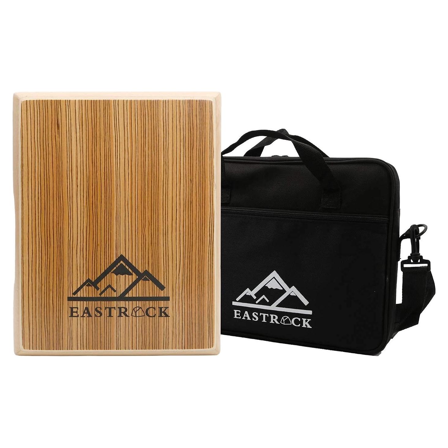 Cajón de Viaje EASTROCK Compacto de Madera con Bolsa