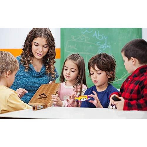 Cajón de Viaje EASTROCK Compacto de Madera con Bolsa